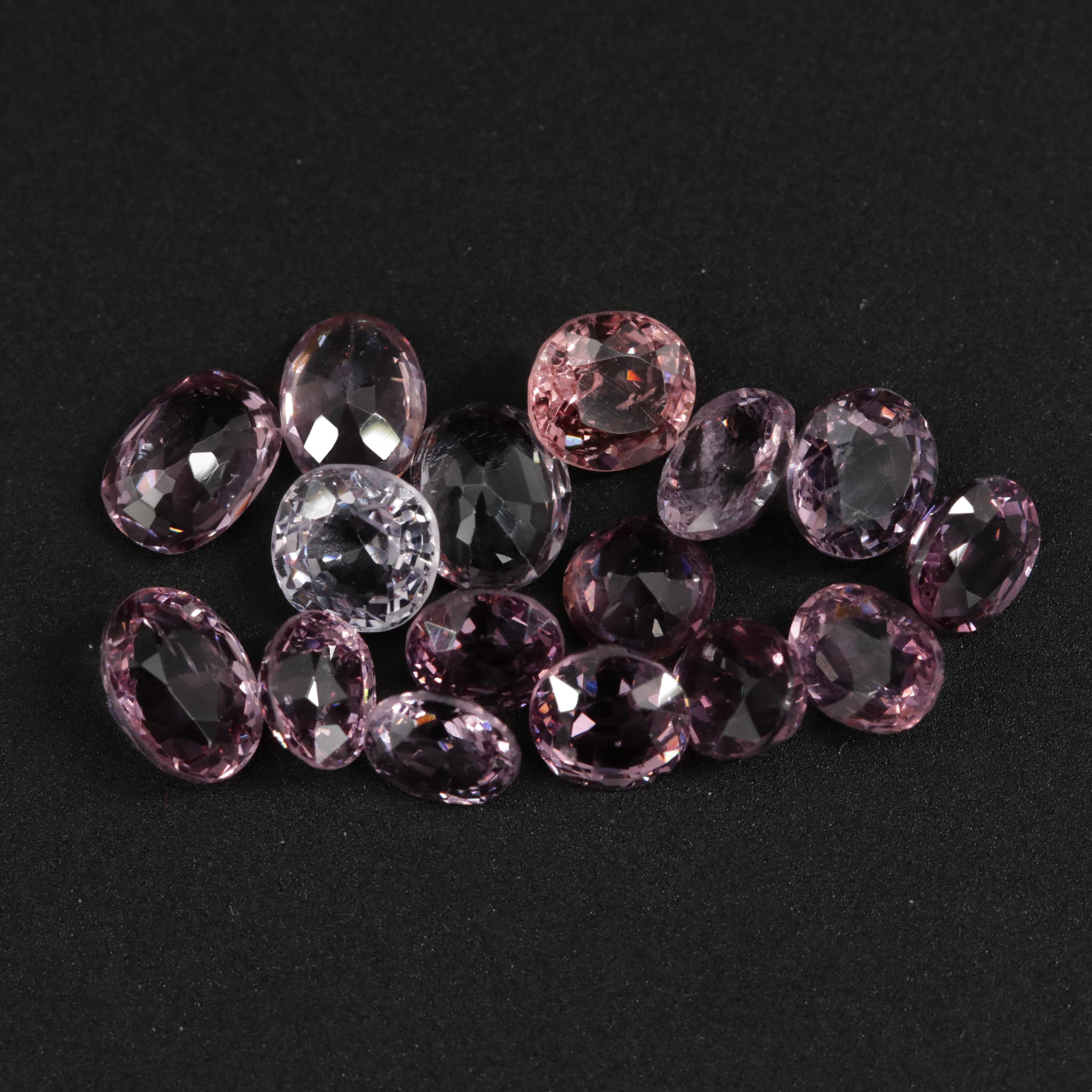 Loose 10.62 CTW Mixed Cut Spinel