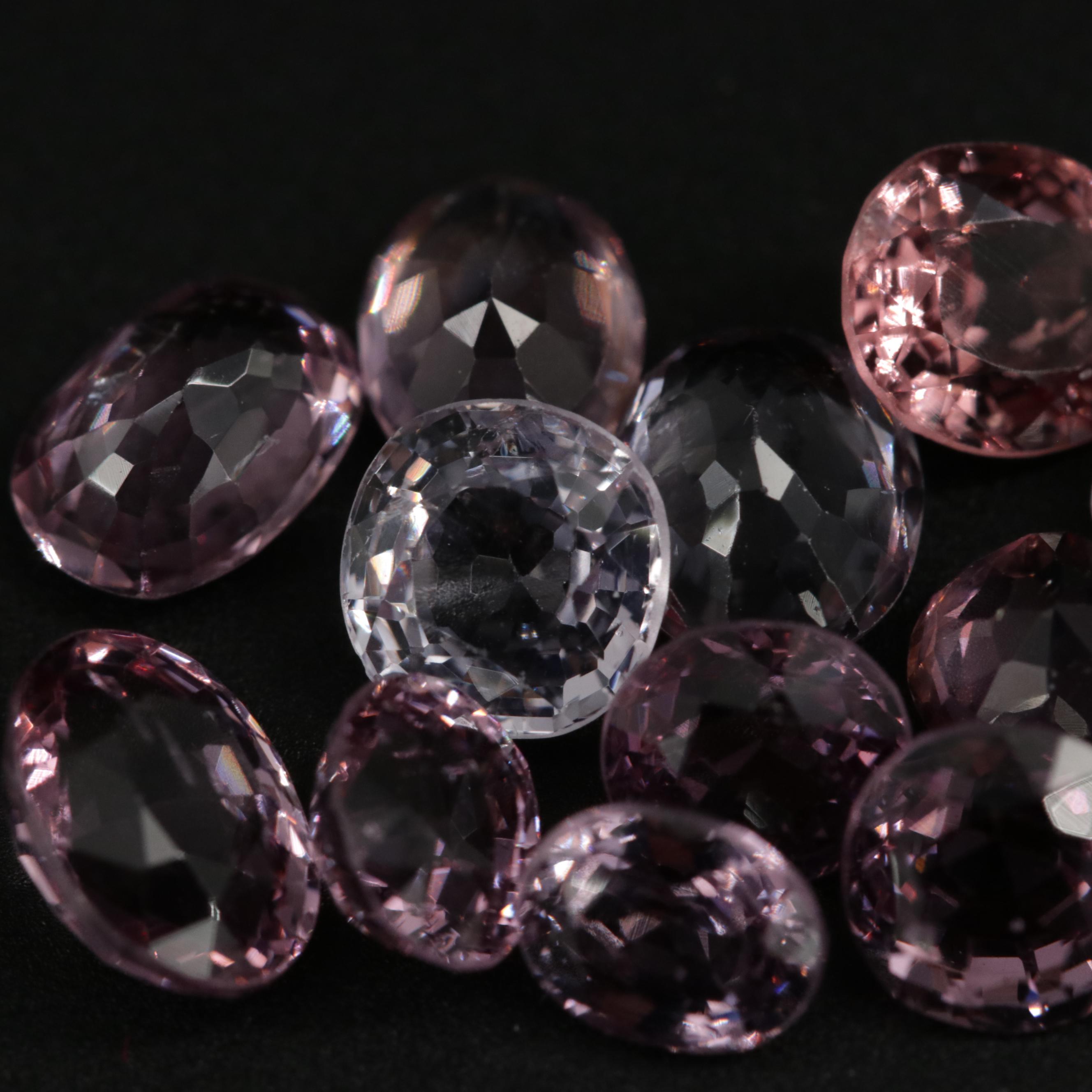 Loose 10.62 CTW Mixed Cut Spinel
