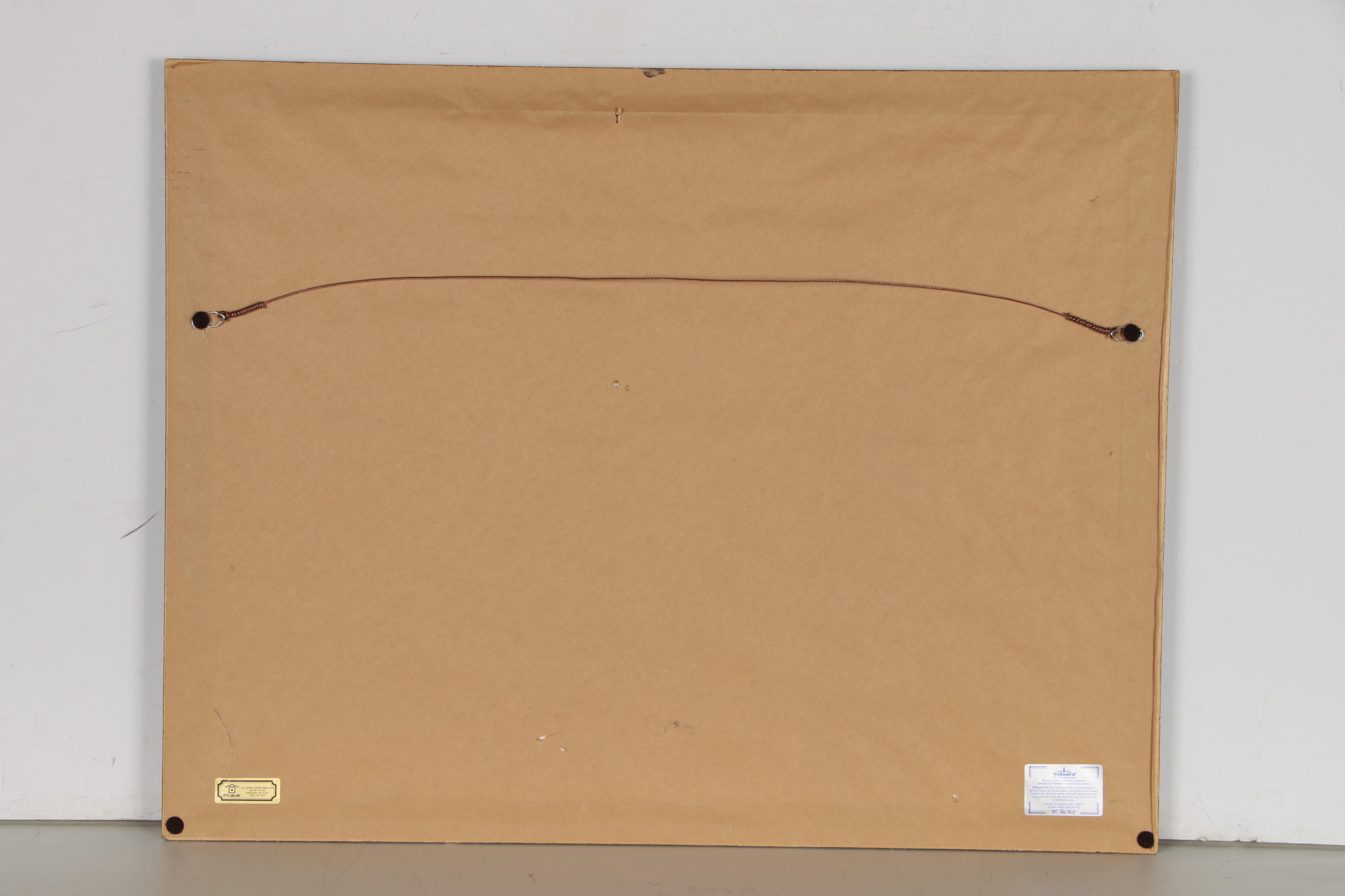 Arne Westerman Watercolor Painting of Polo Player on Horseback