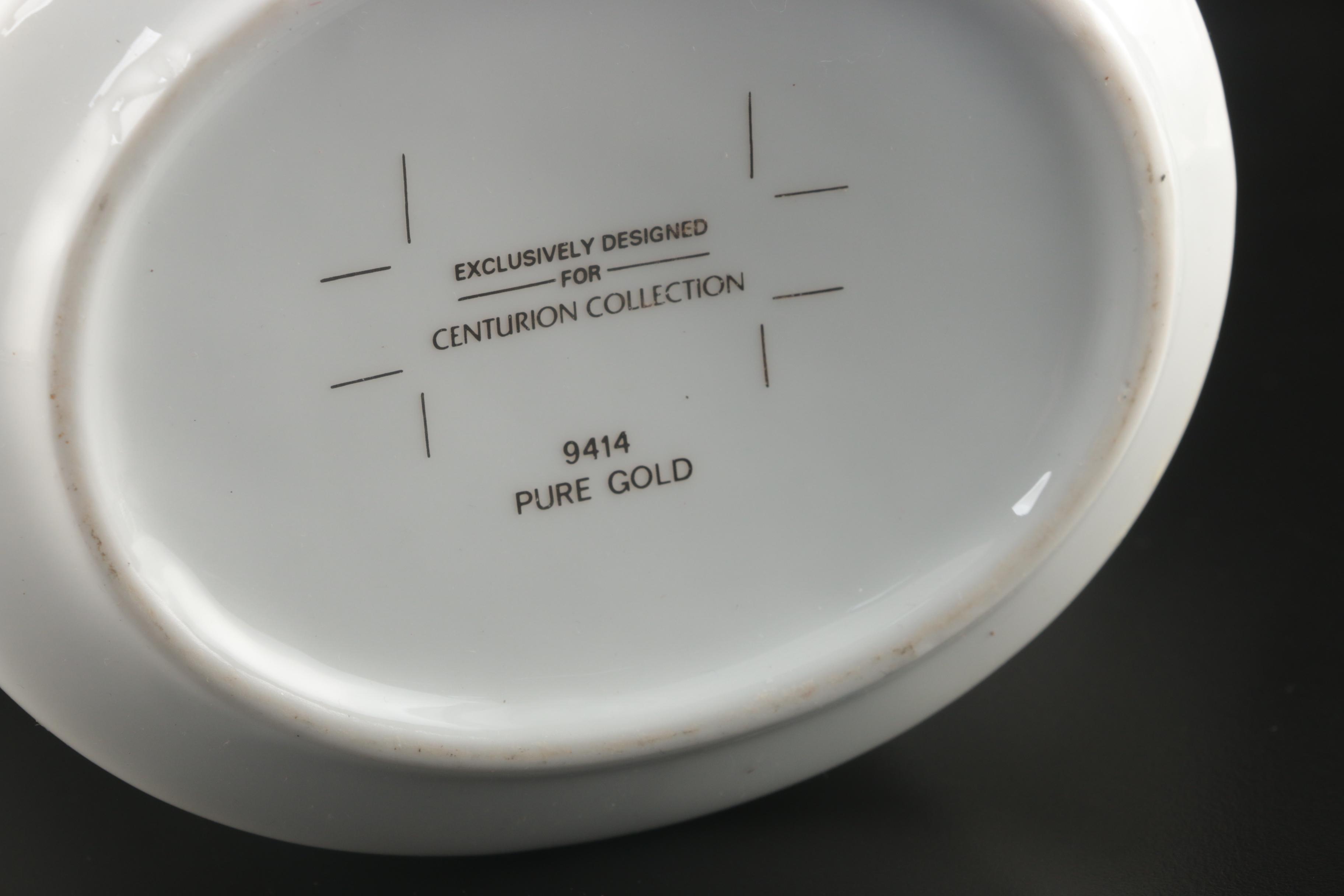Centurion Collection "Pure Gold" Porcelain Coffee Set, Late 20th Century