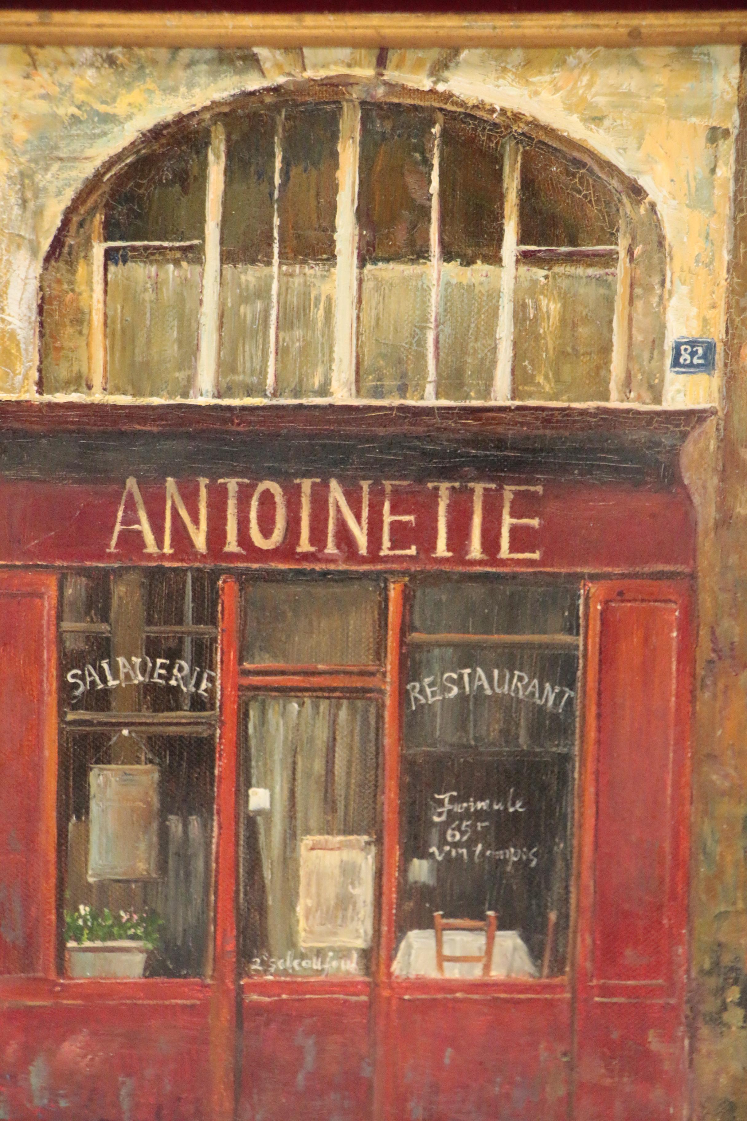Oil Painting after Chiu Tak Hak of Parisian Store Front