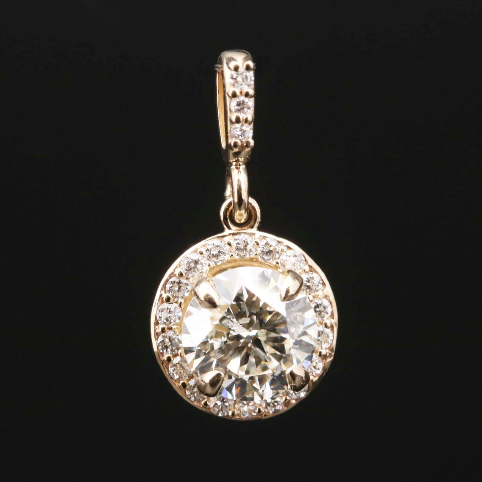 14K Diamond Pendant