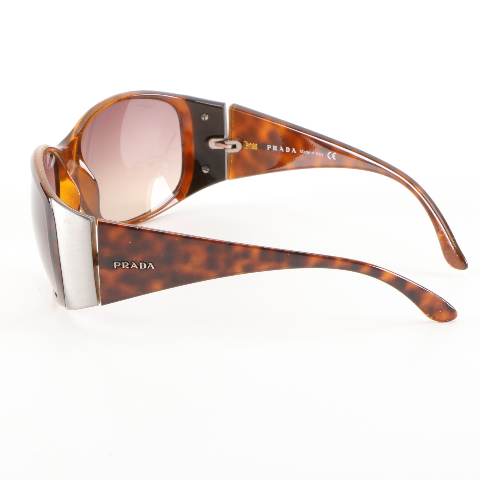 Prada SPR 07G Sunglasses in Brown Havana with Case