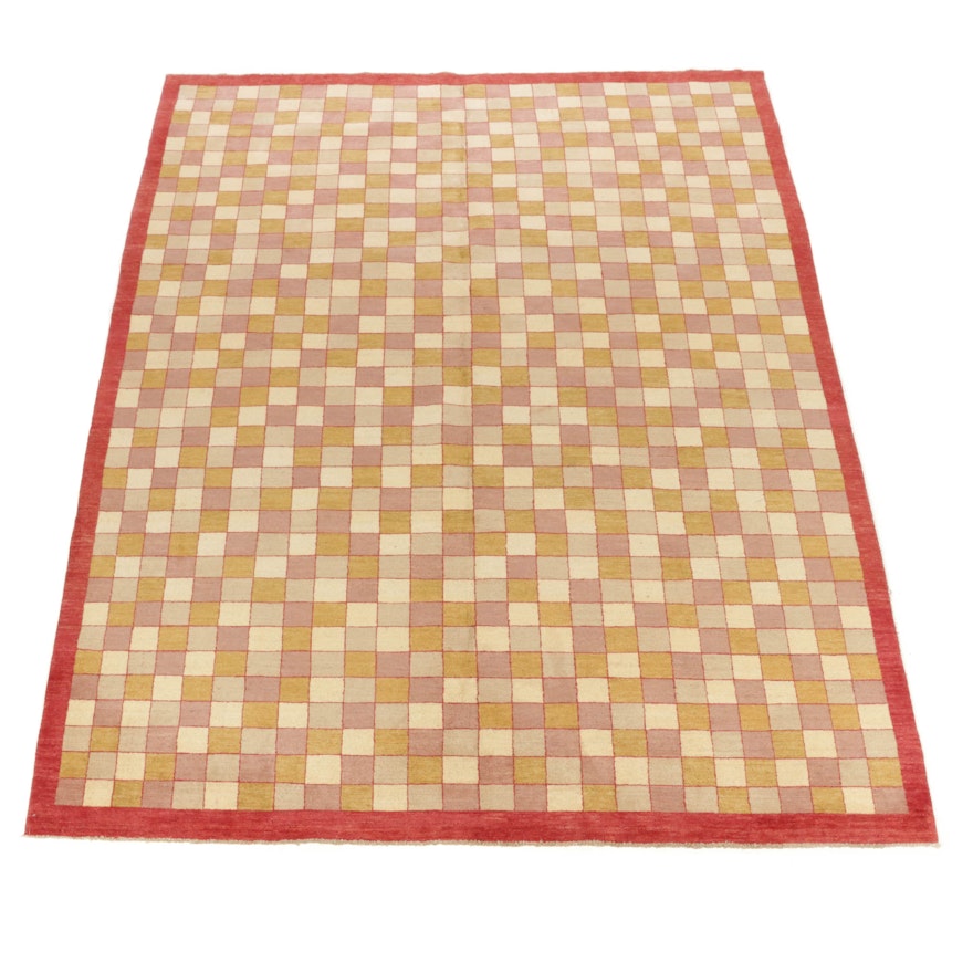 9'1 x 12'0 Hand-Knotted Afghani Gabbeh Room Rug