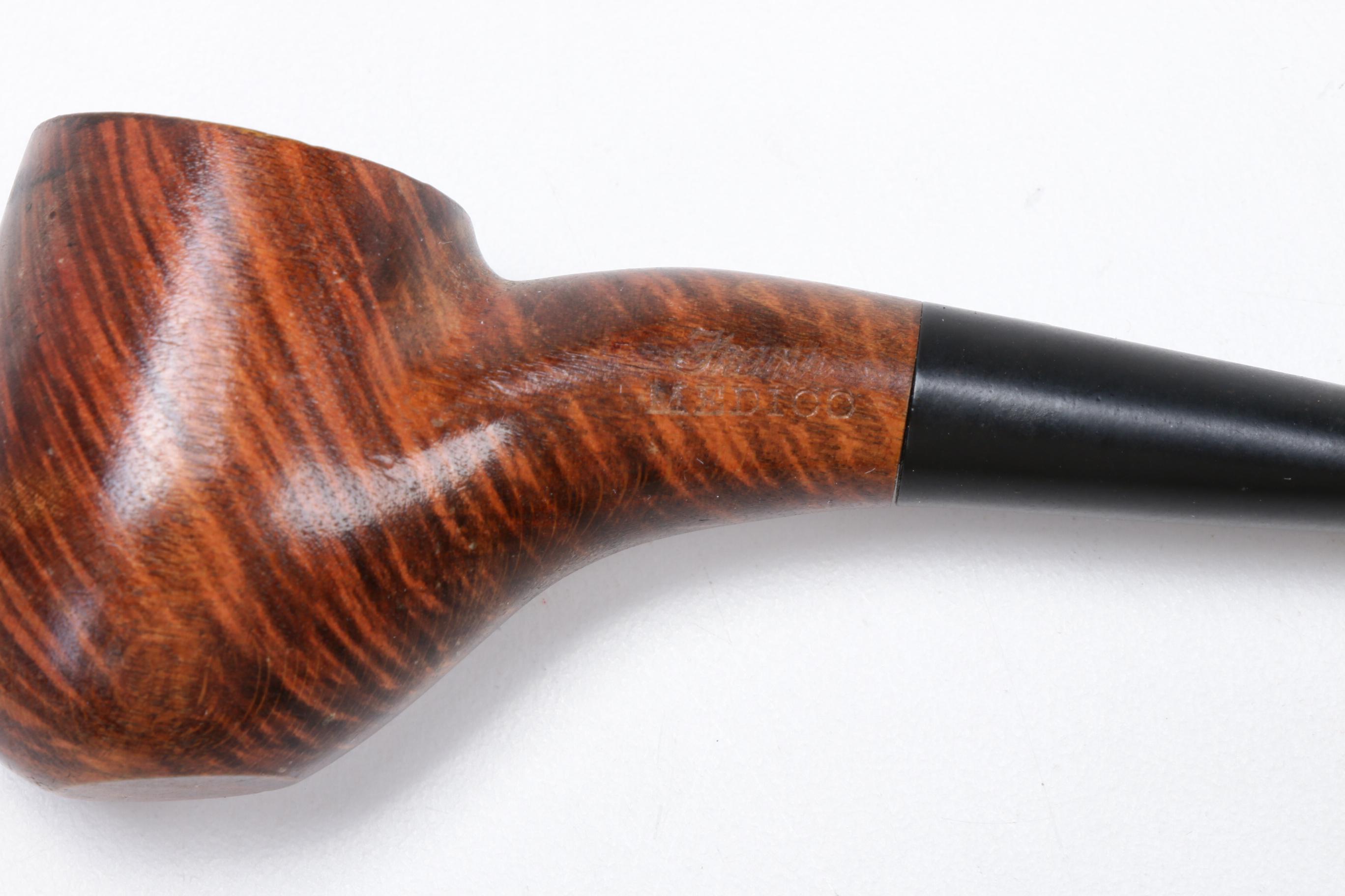 Royal Ascot, Frank and Other Wood Tobacco Pipes with Stand