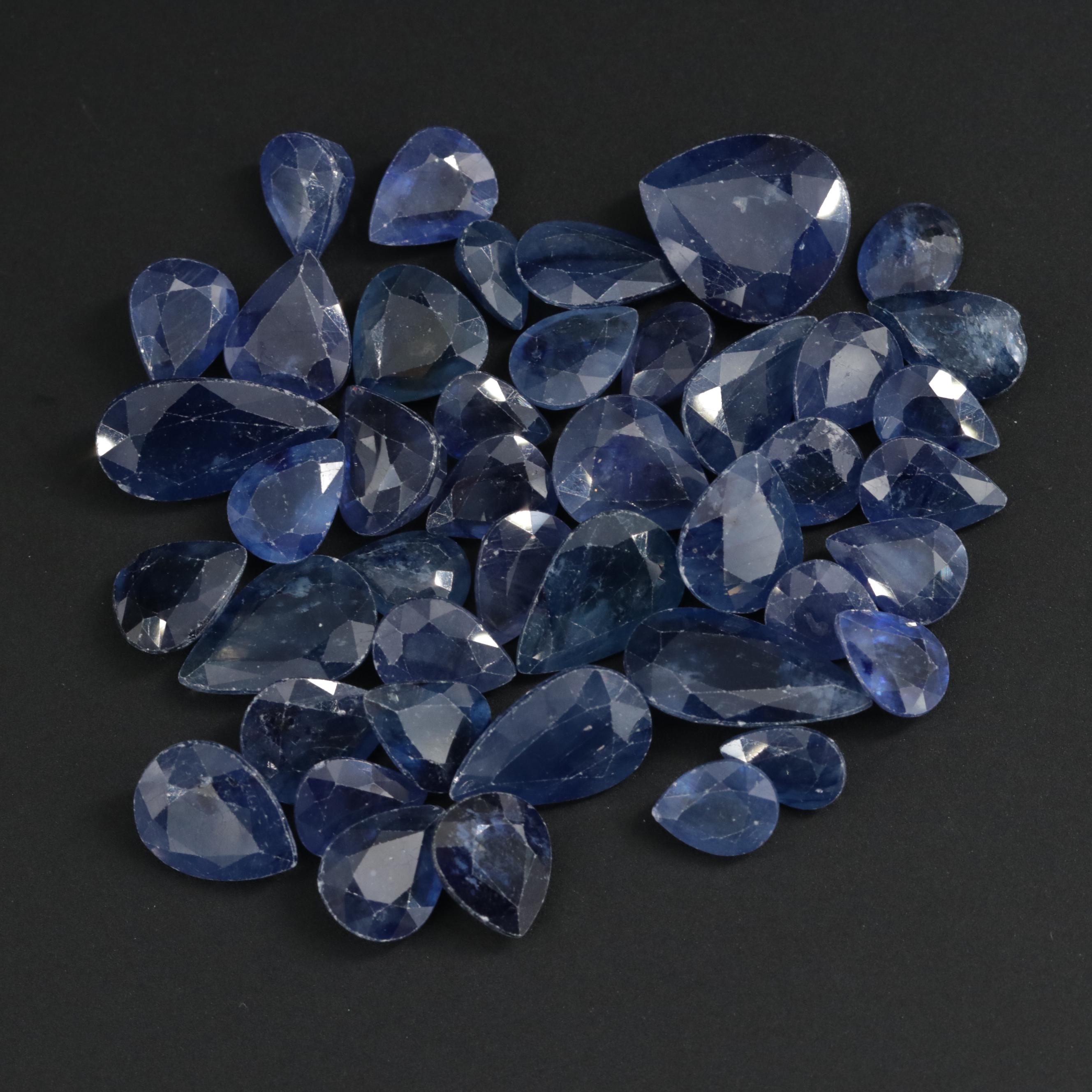 Loose 230.36 CTW Faceted Glass Filled Corundum