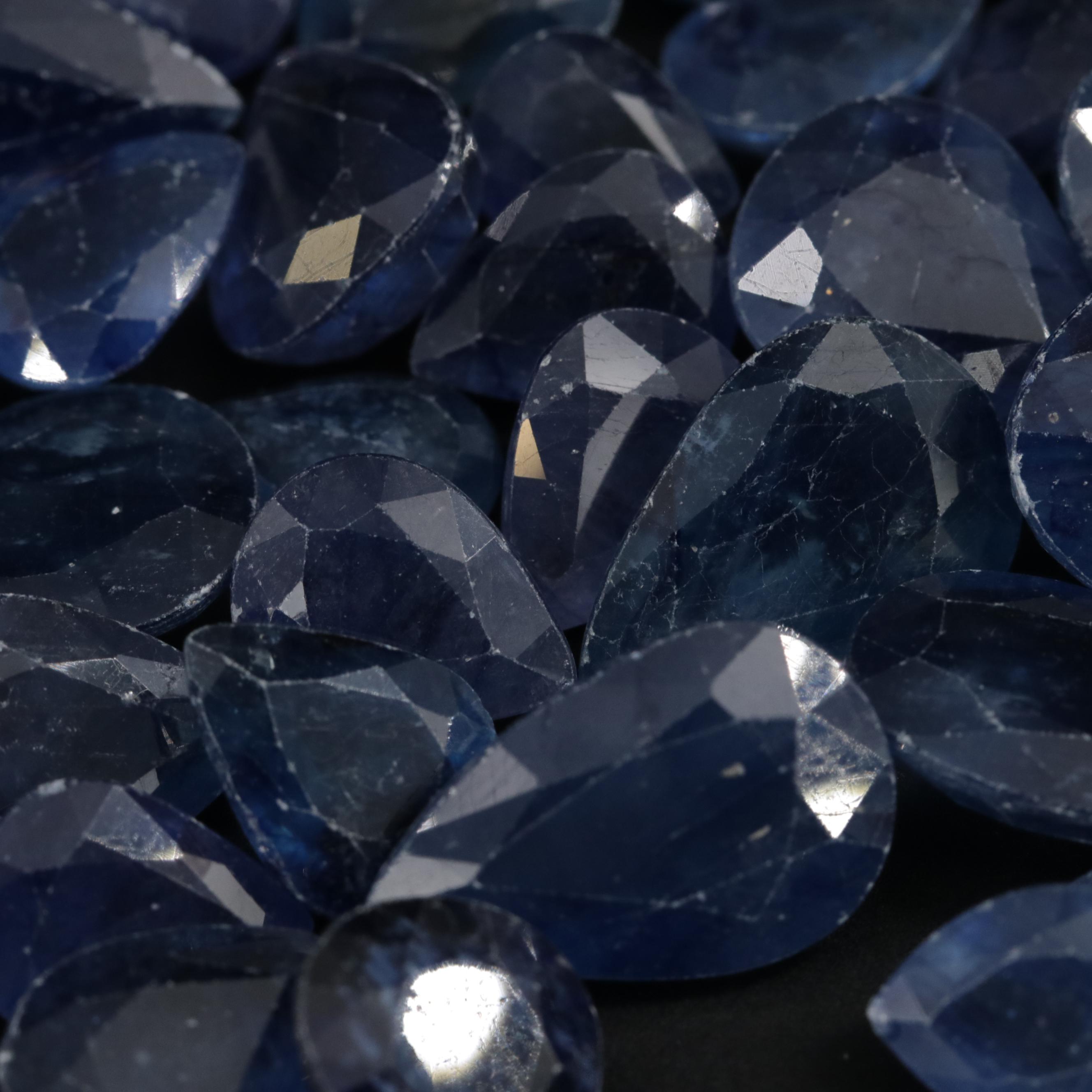 Loose 230.36 CTW Faceted Glass Filled Corundum