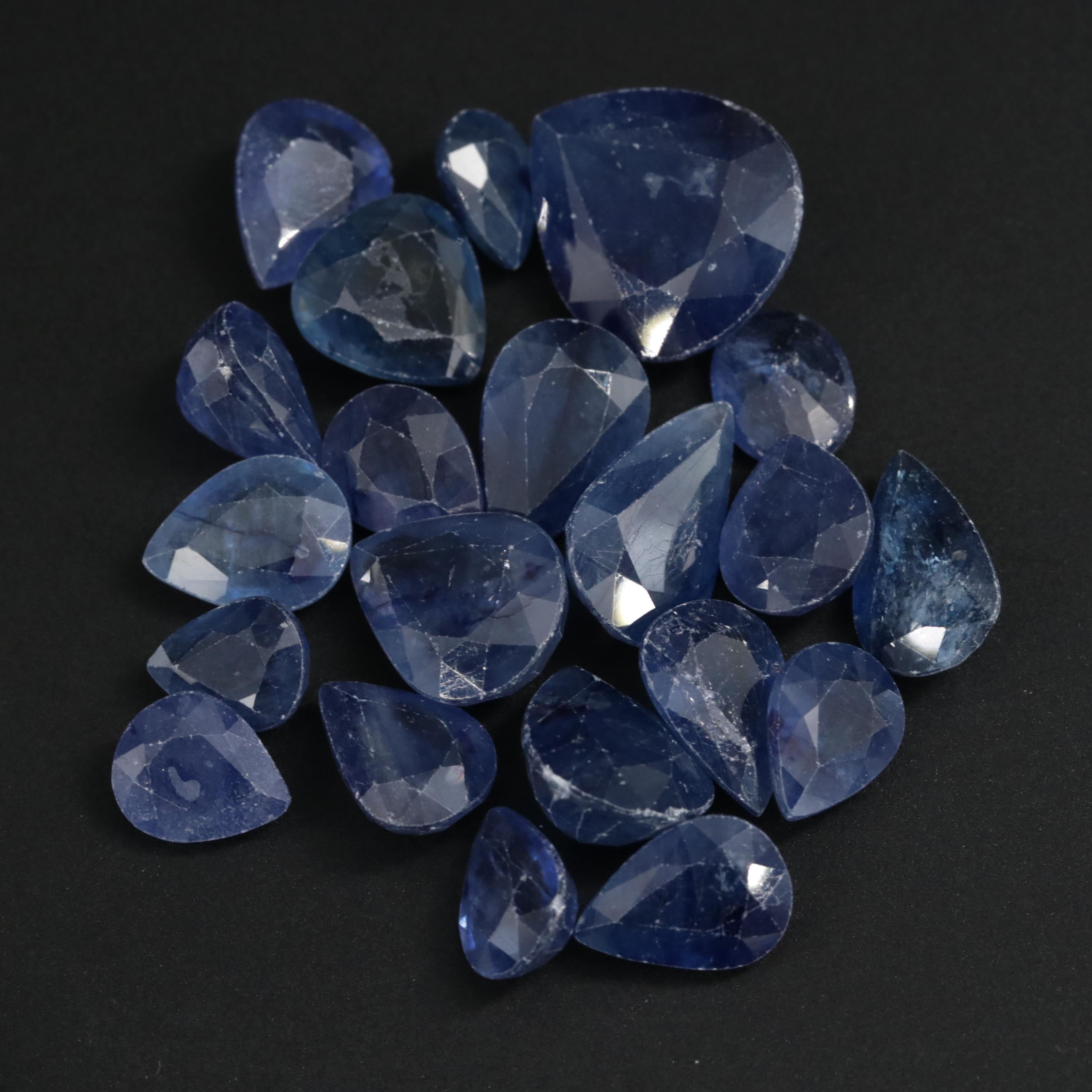 Loose 230.36 CTW Faceted Glass Filled Corundum
