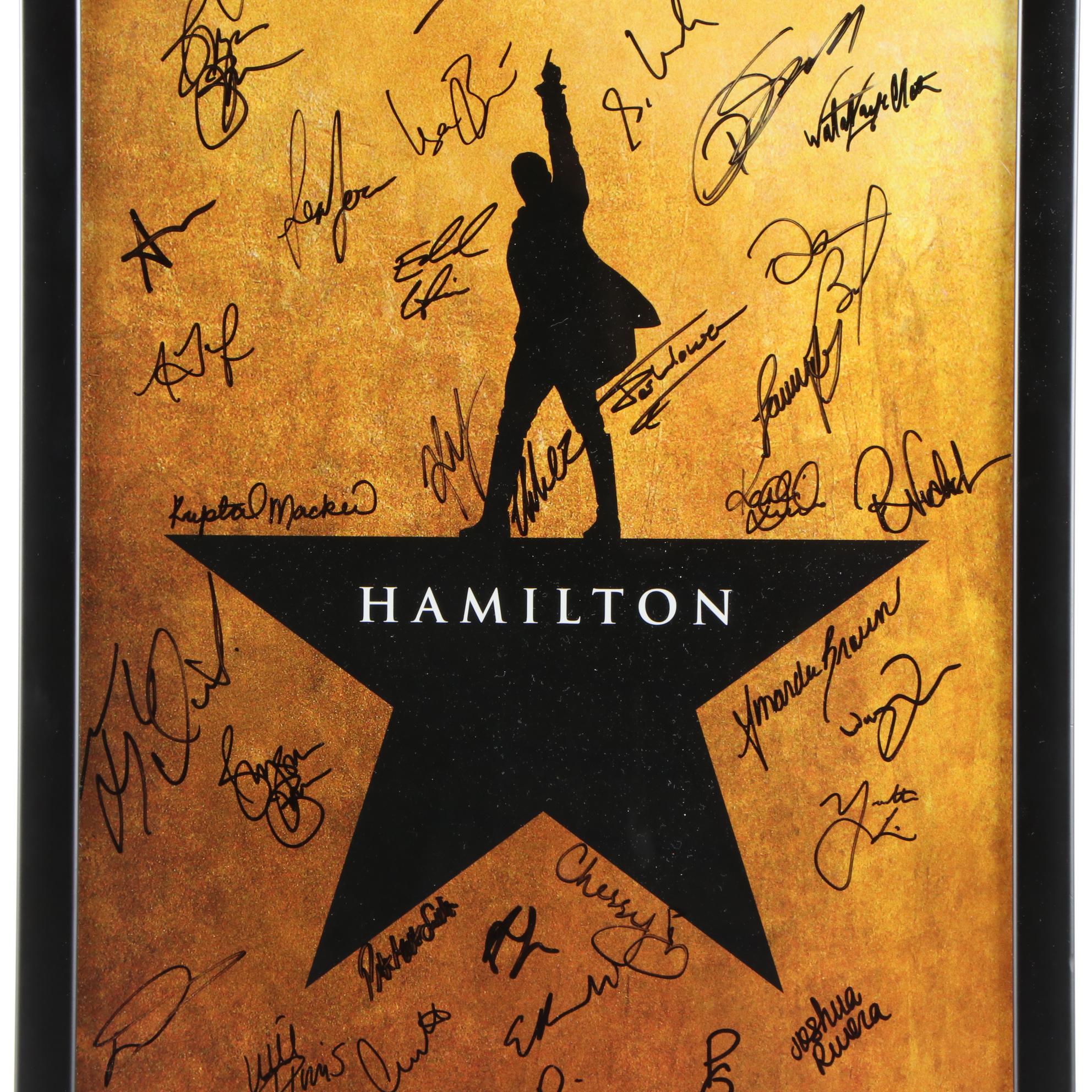 "Hamilton" Signed Poster, First National Tour Cast