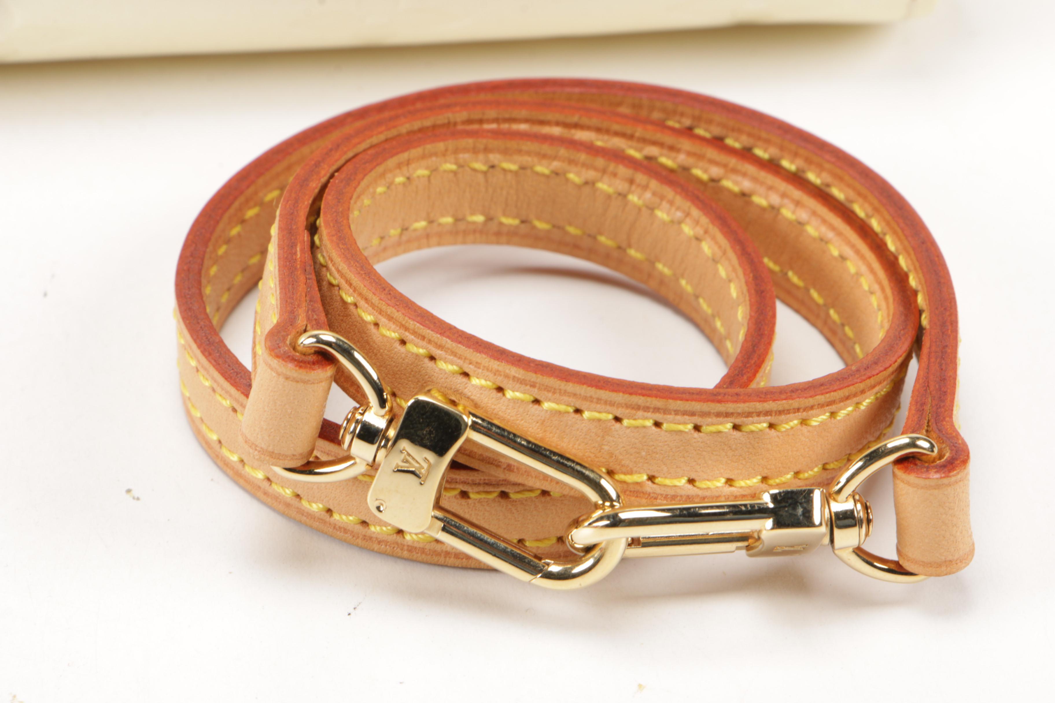 Louis Vuitton Roxbury Drive Bag in Perle Monogram Vernis and Vachetta Leather