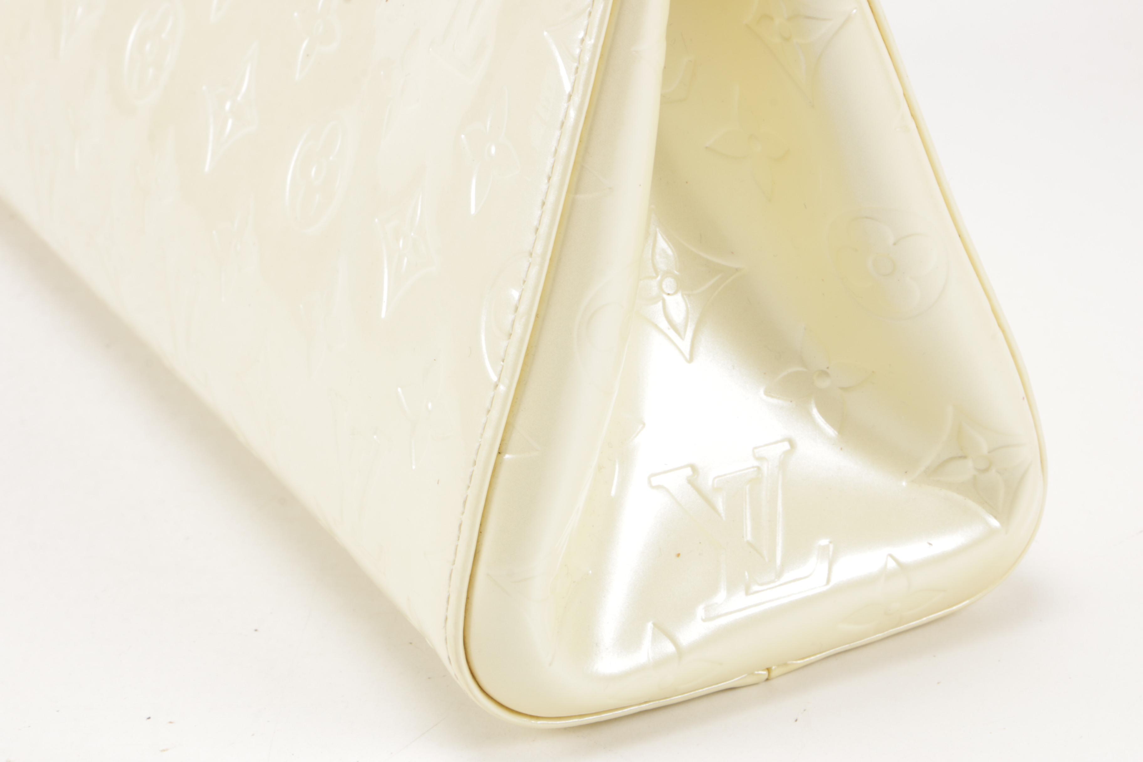 Louis Vuitton Roxbury Drive Bag in Perle Monogram Vernis and Vachetta Leather