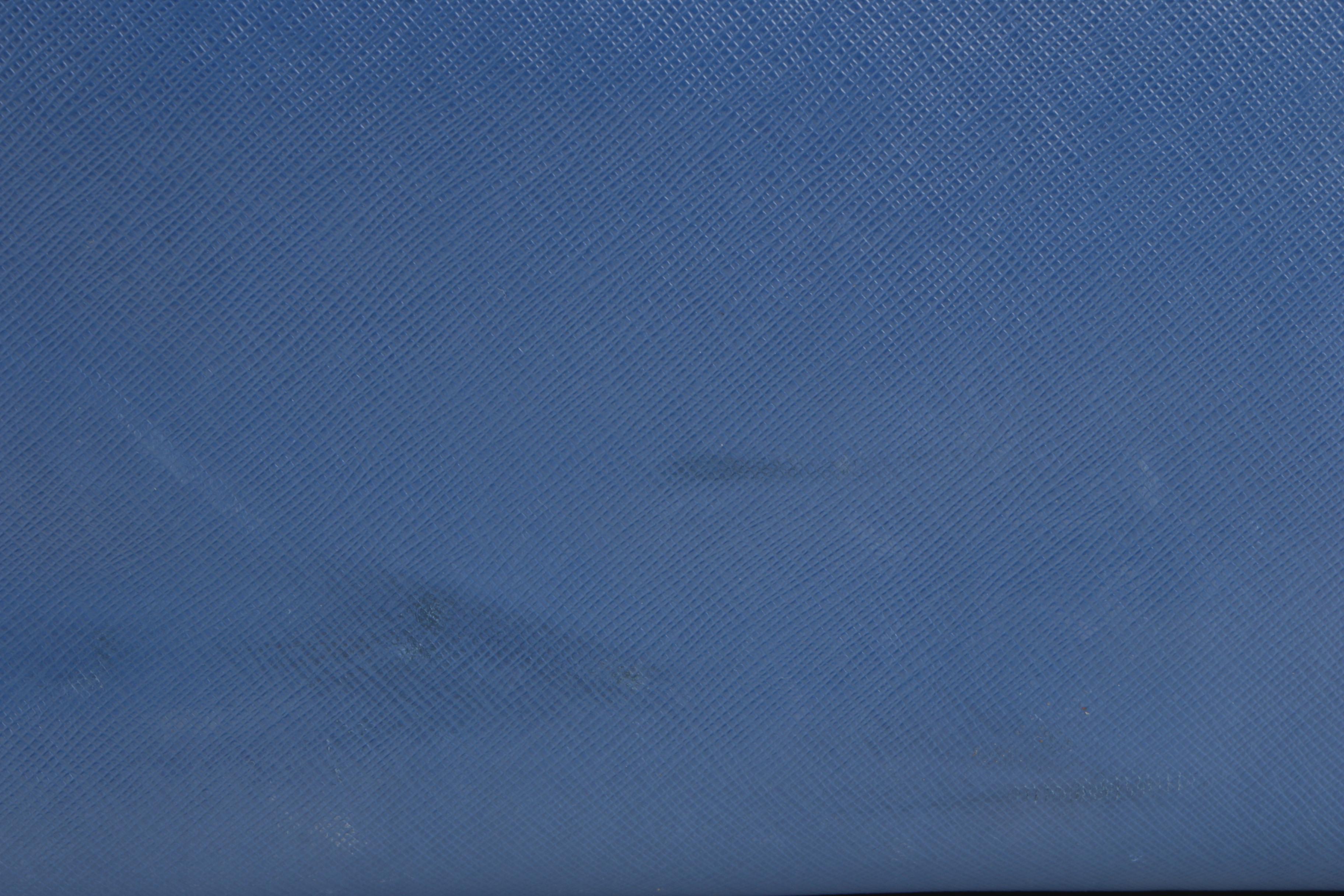 Prada Briefcase Bag in Azzurro Saffiano Lux Leather