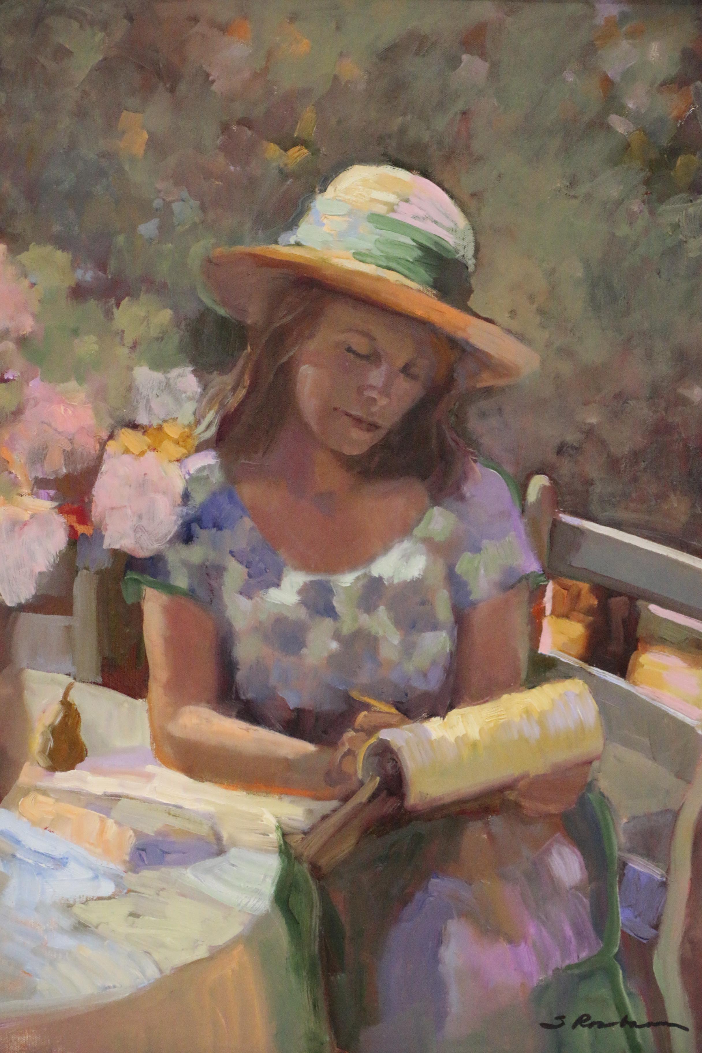 Sally Rosenbaum Oil Painting "The Letter"