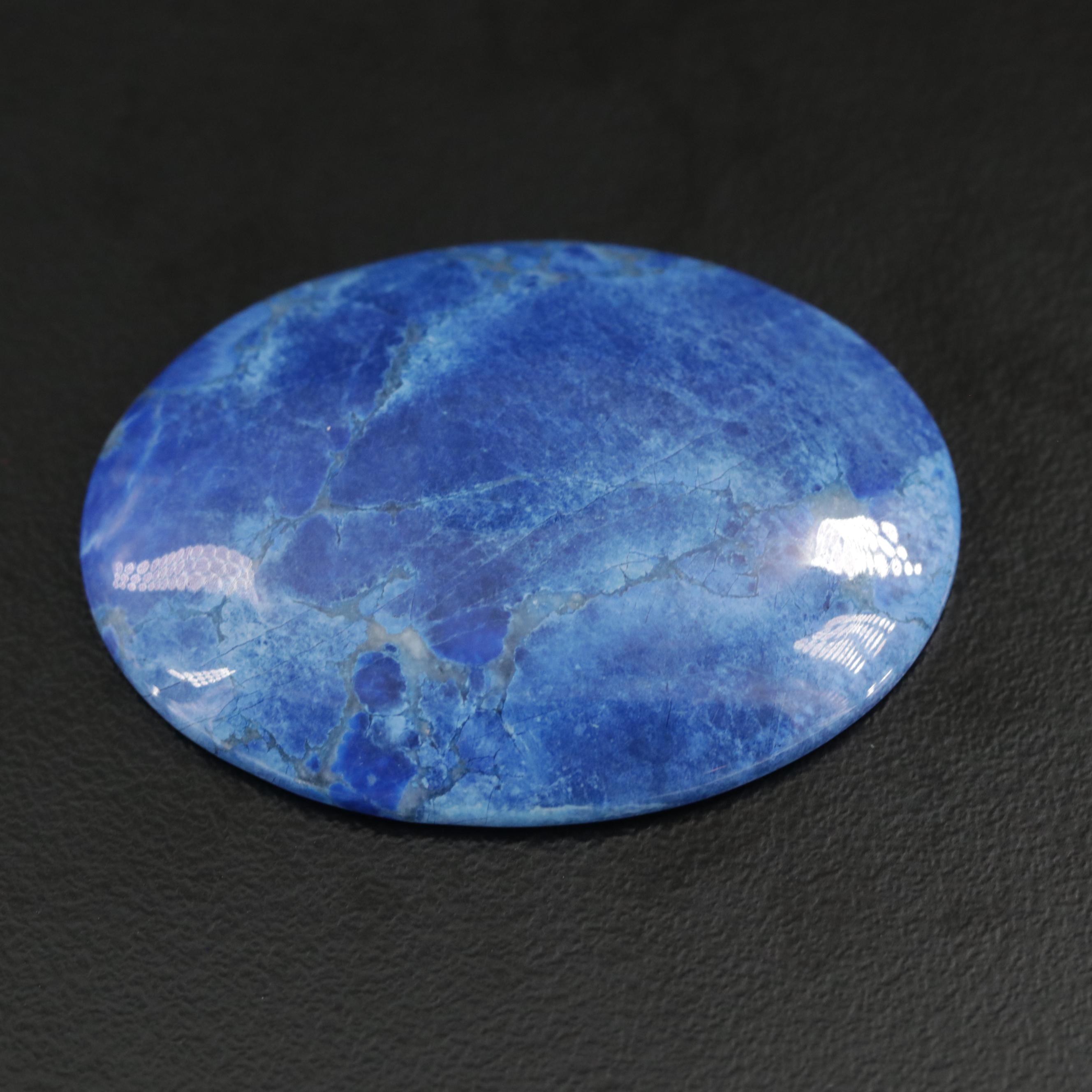 Loose 54.99 CT Oval Cabochon Lapis Lazuli
