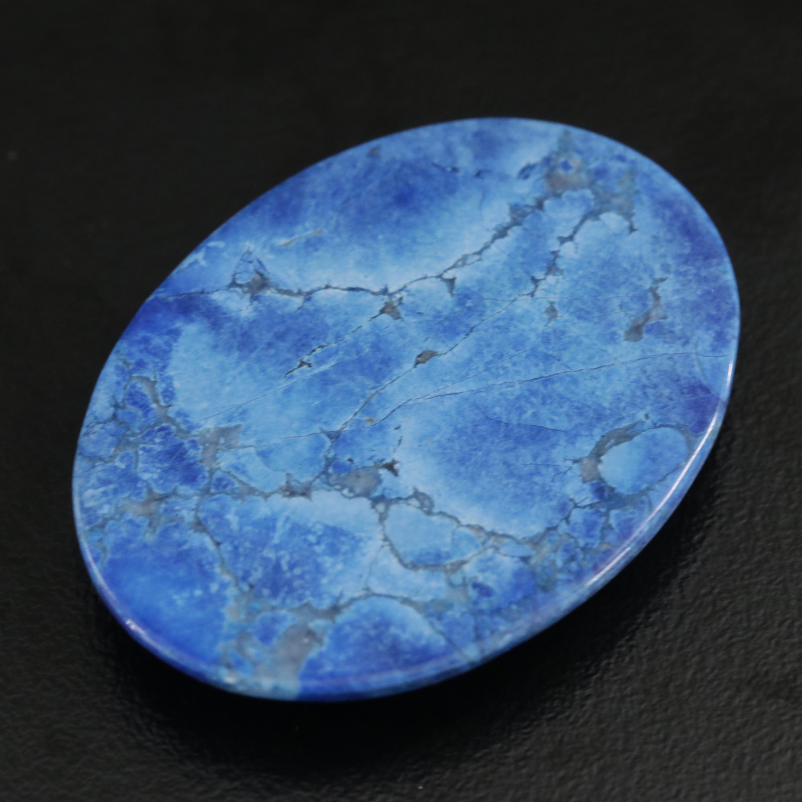 Loose 54.99 CT Oval Cabochon Lapis Lazuli