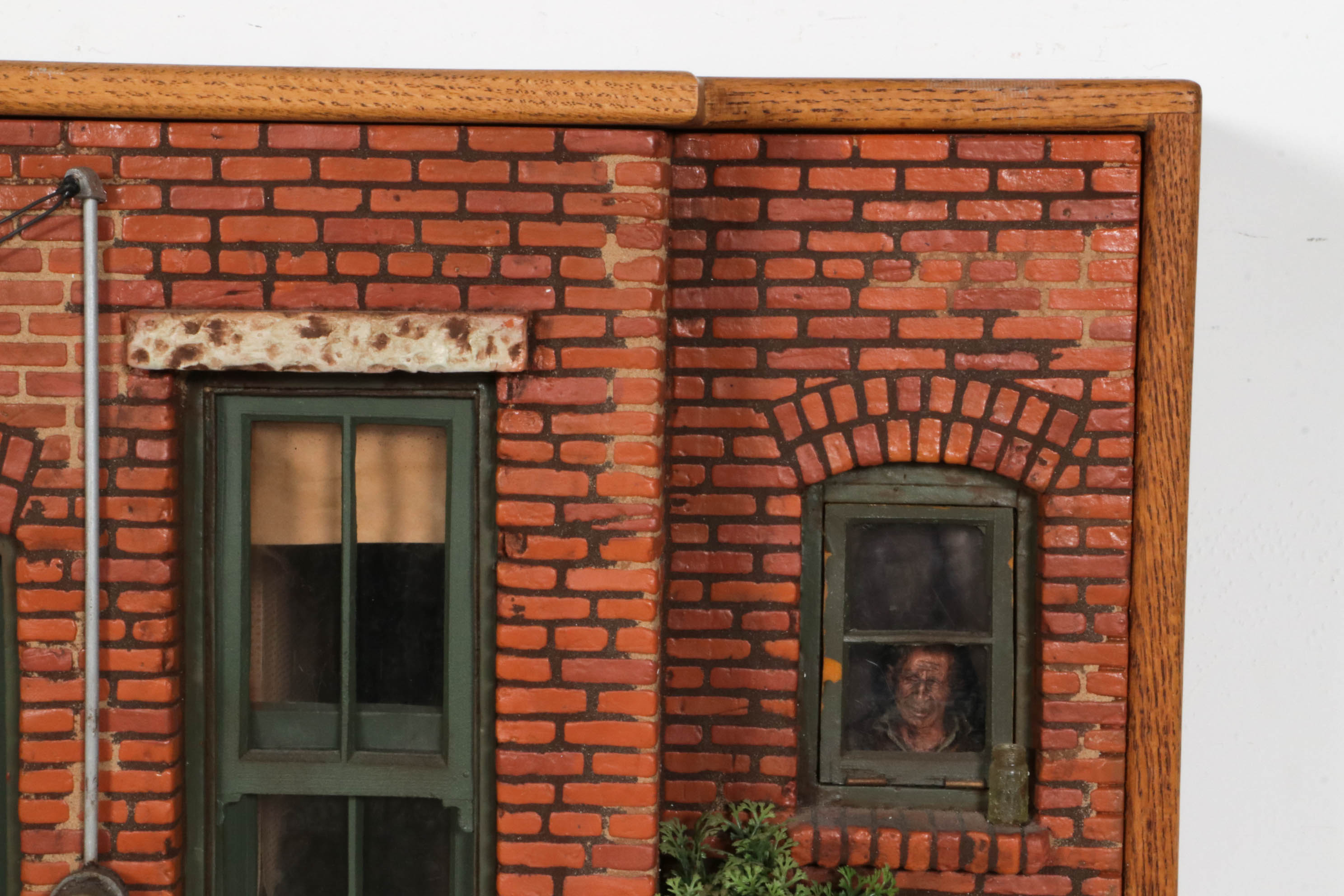 Michael Garman Lighted Mixed Media Sculpture "Leroy & Bertha's Bar and Grill"