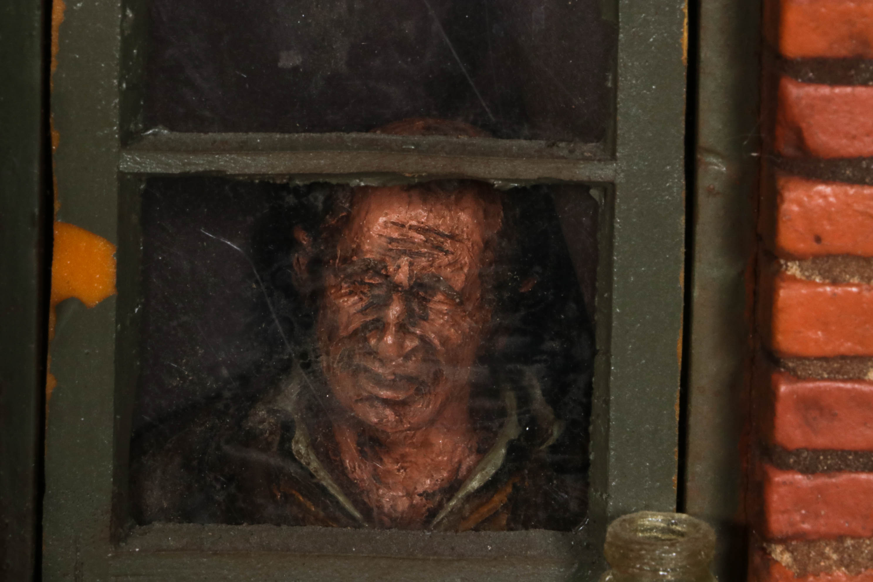 Michael Garman Lighted Mixed Media Sculpture "Leroy & Bertha's Bar and Grill"