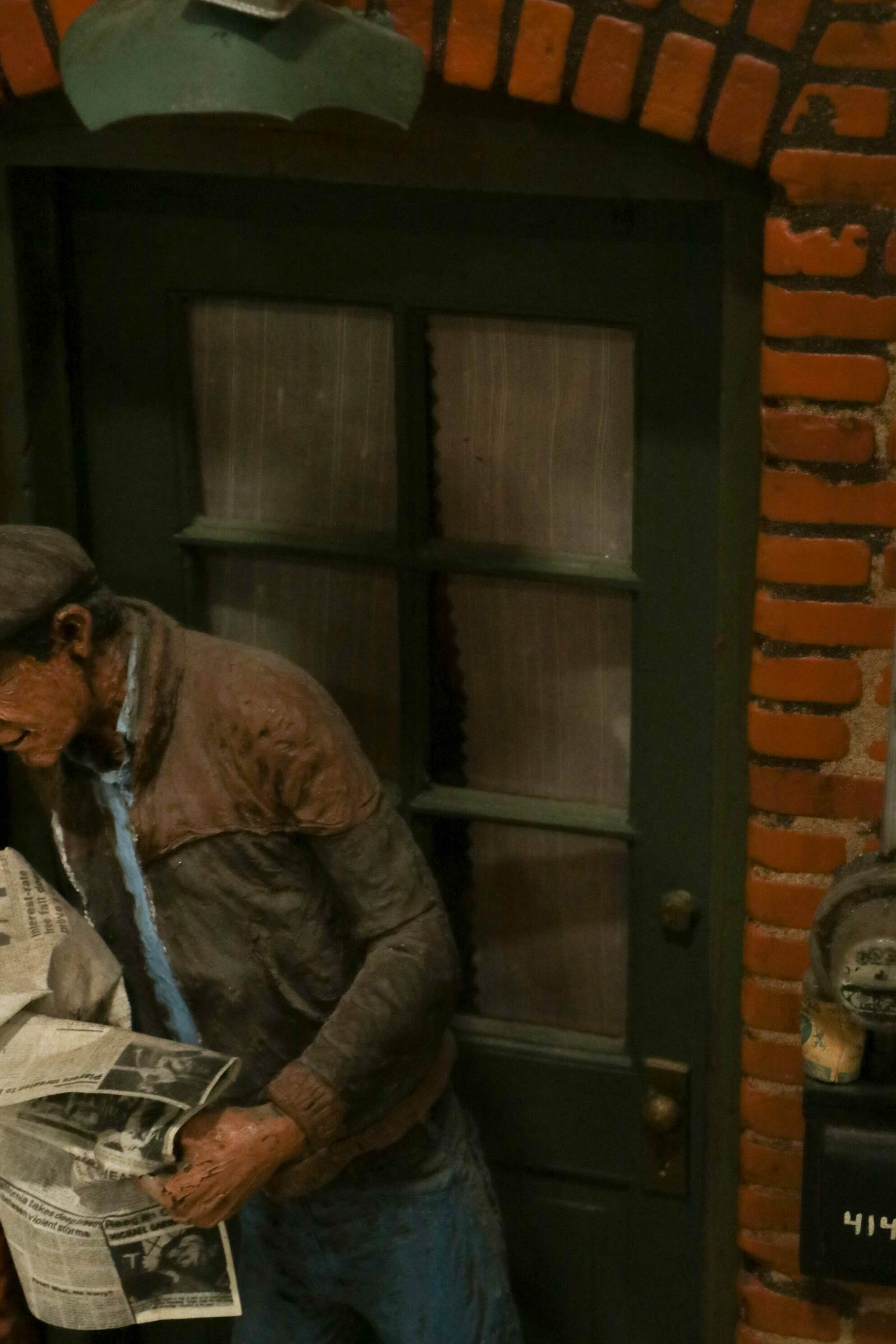 Michael Garman Lighted Mixed Media Sculpture "Leroy & Bertha's Bar and Grill"