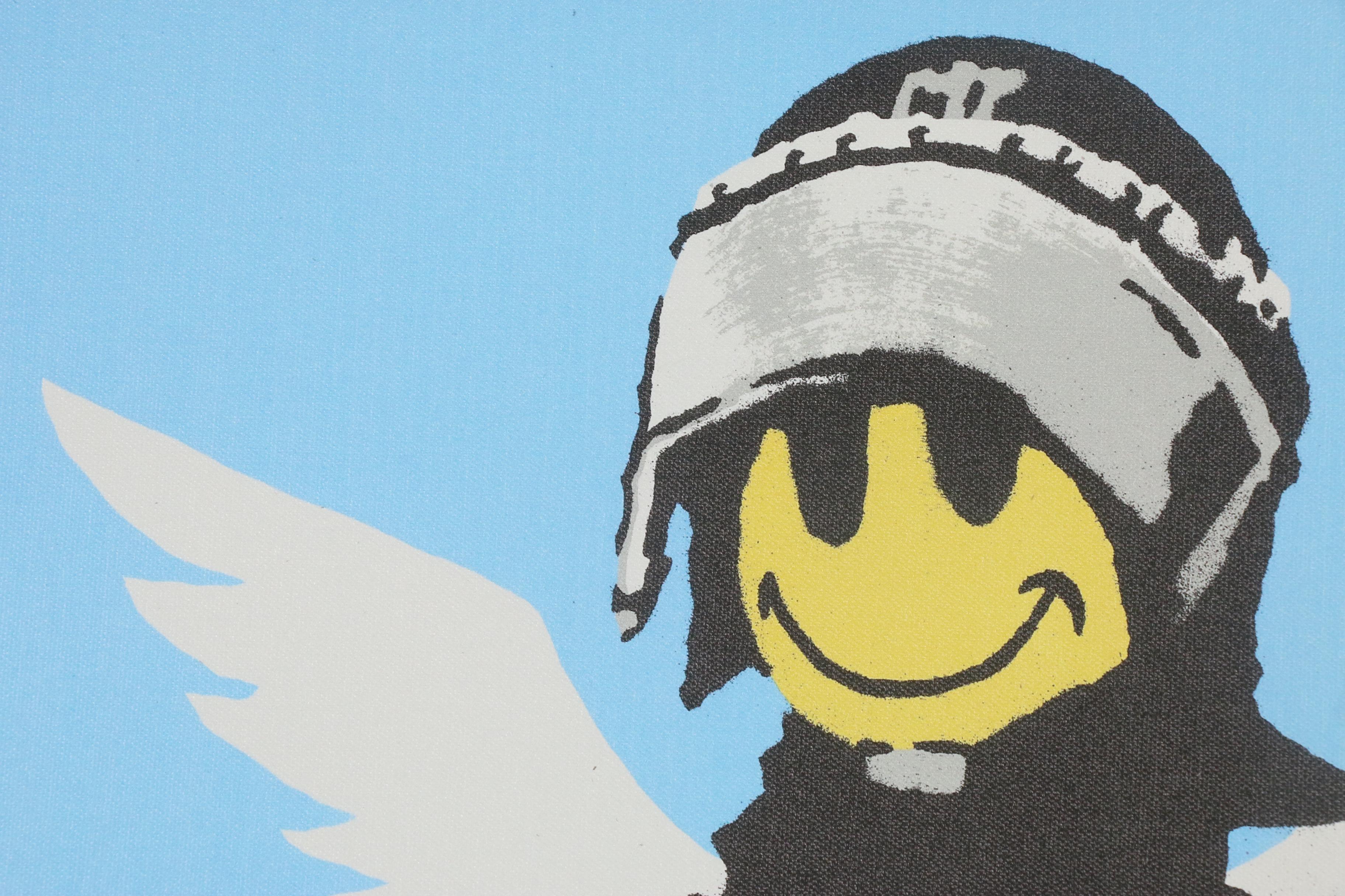 Giclée Print after Banksy "Smiley Police Trooper"