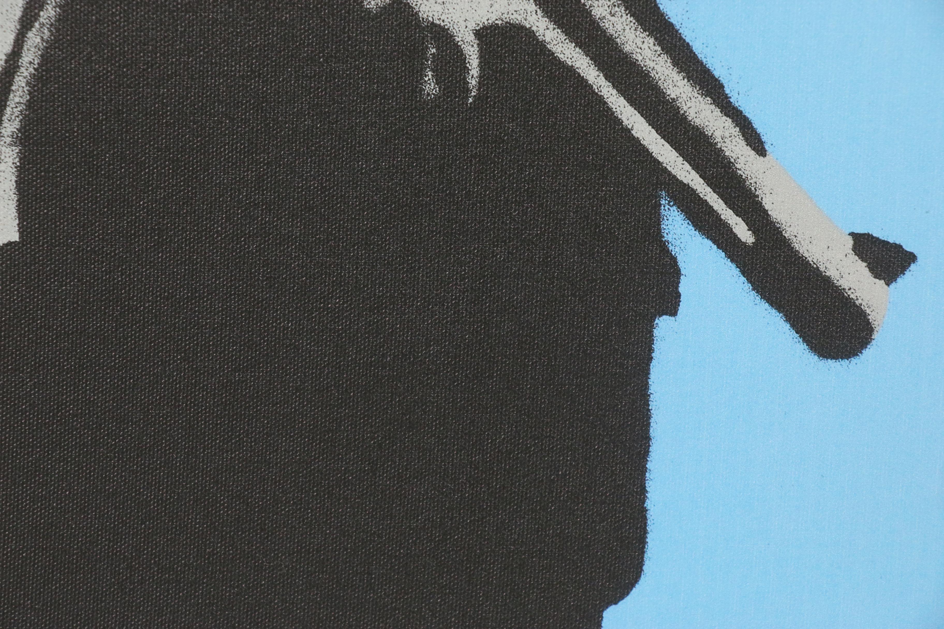 Giclée Print after Banksy "Smiley Police Trooper"