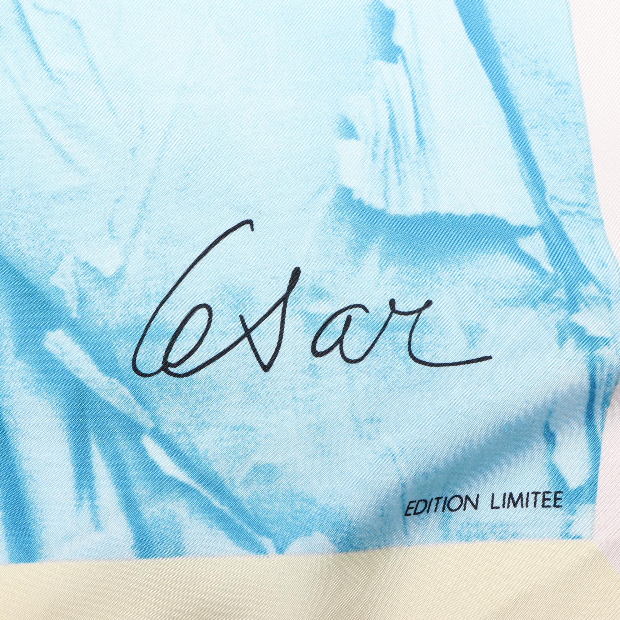 Louis Vuitton Limited Edition "Impressions Mêlées" Silk Scarf