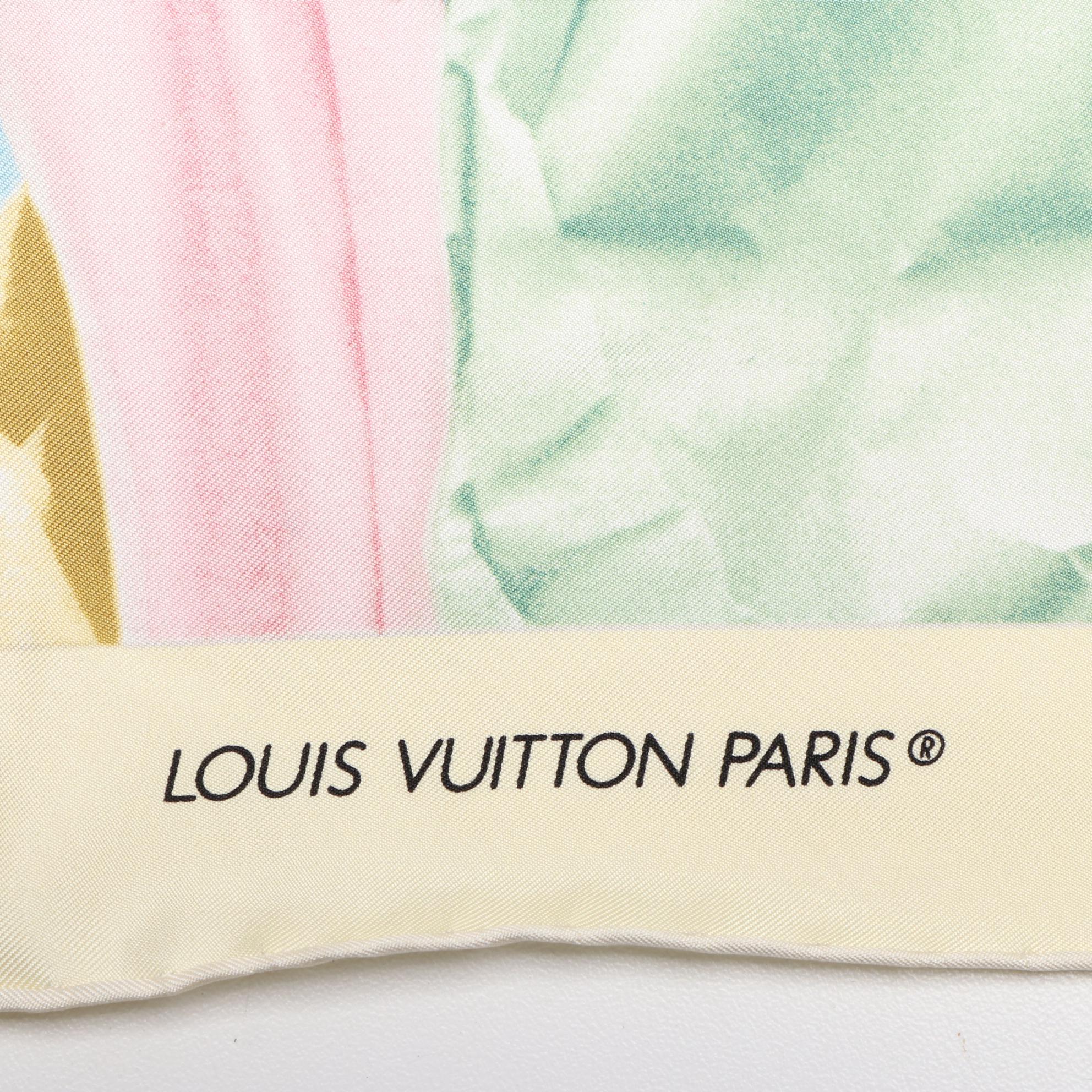 Louis Vuitton Limited Edition "Impressions Mêlées" Silk Scarf
