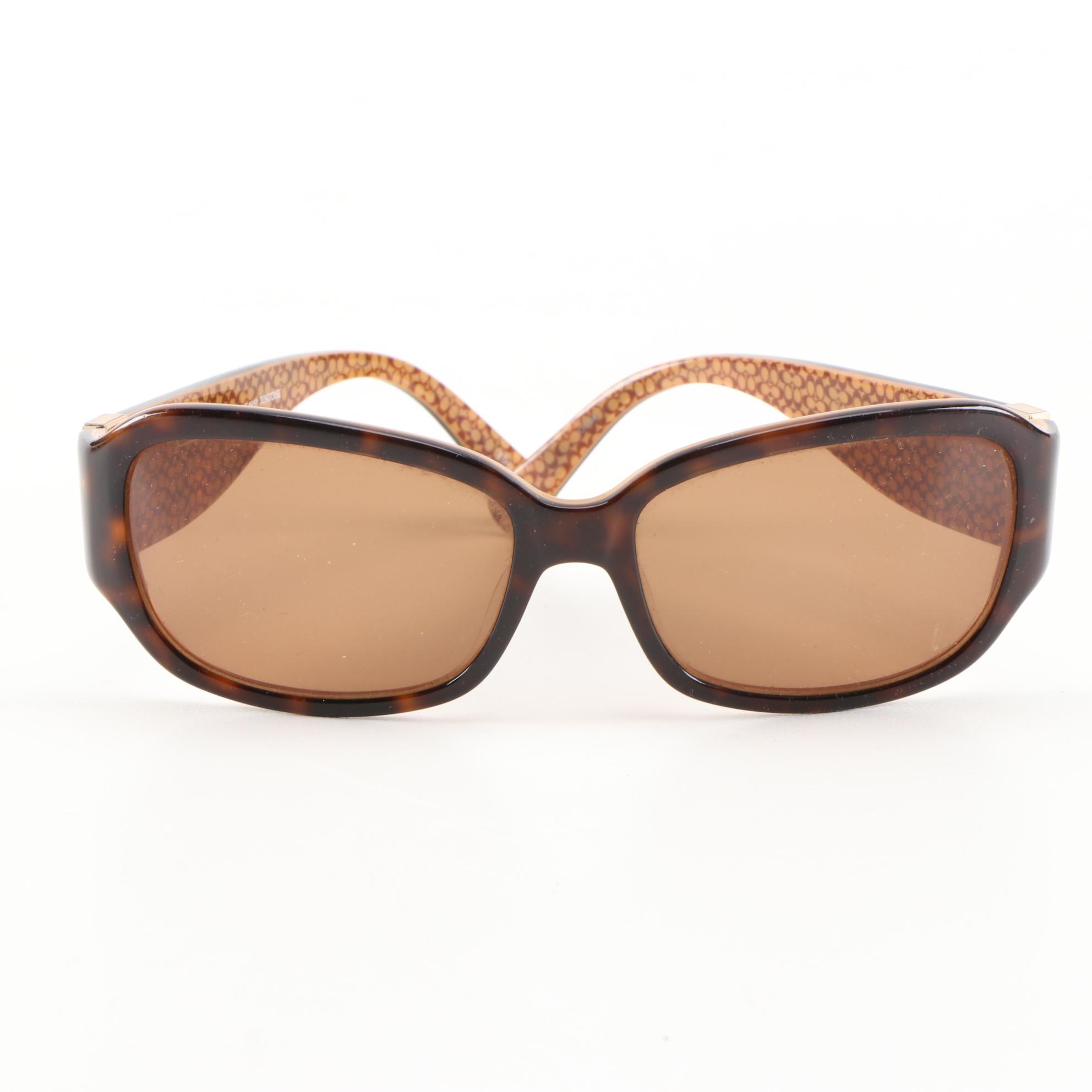 Coach Whitney S495 Tortoise Sunglasses, Thong Sandals and Coin Purse