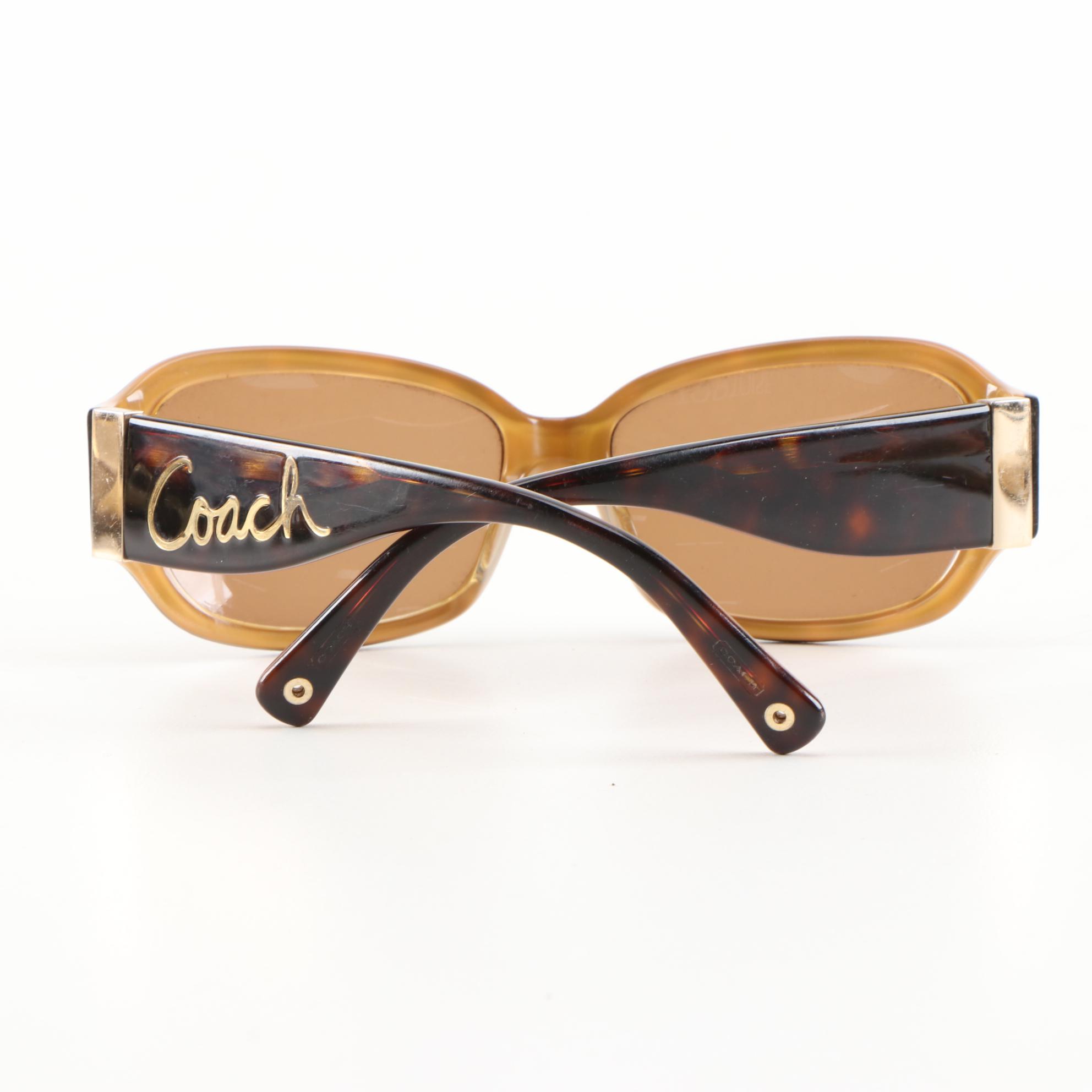 Coach Whitney S495 Tortoise Sunglasses, Thong Sandals and Coin Purse