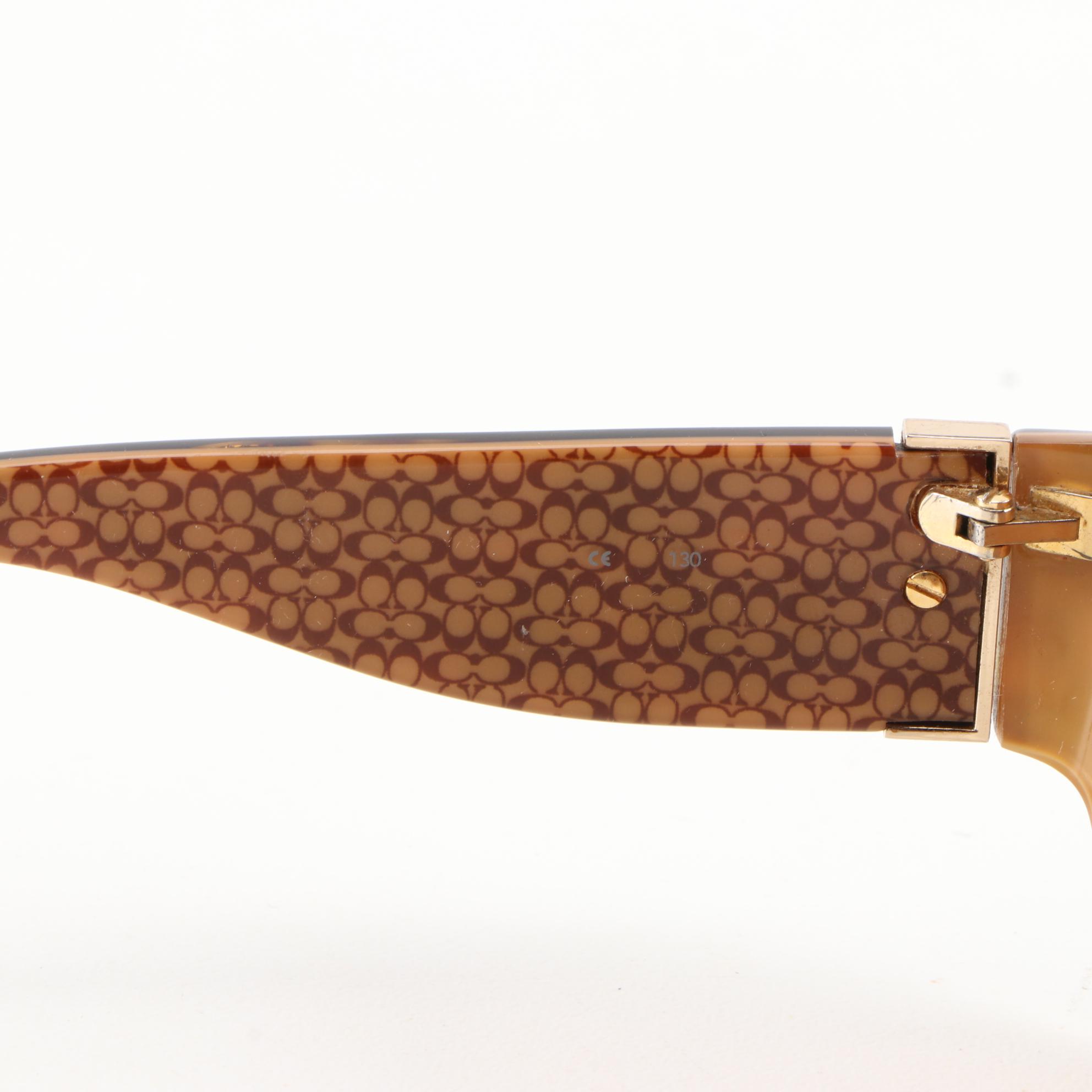 Coach Whitney S495 Tortoise Sunglasses, Thong Sandals and Coin Purse