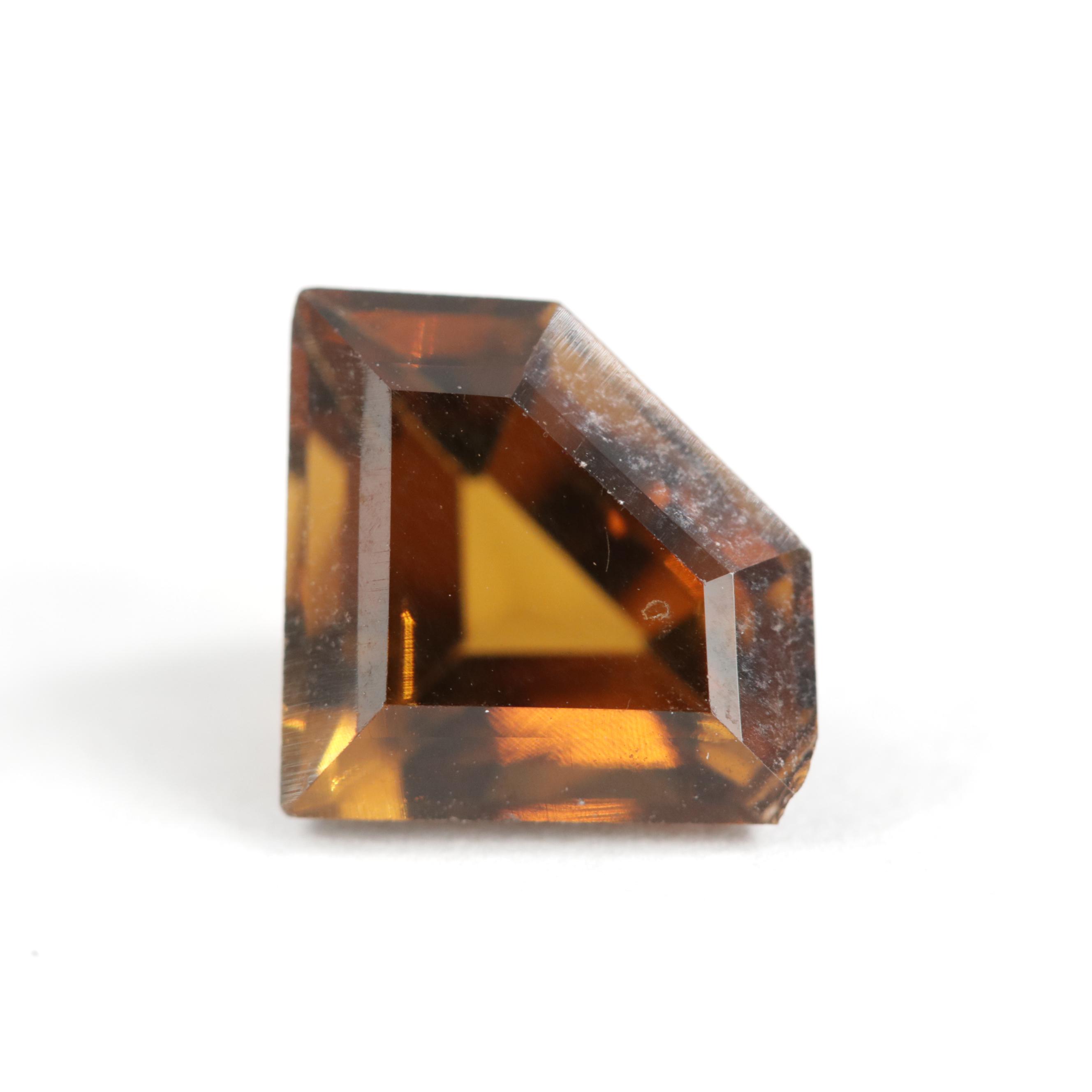 Loose 3.96 CT Faceted Smoky Quartz