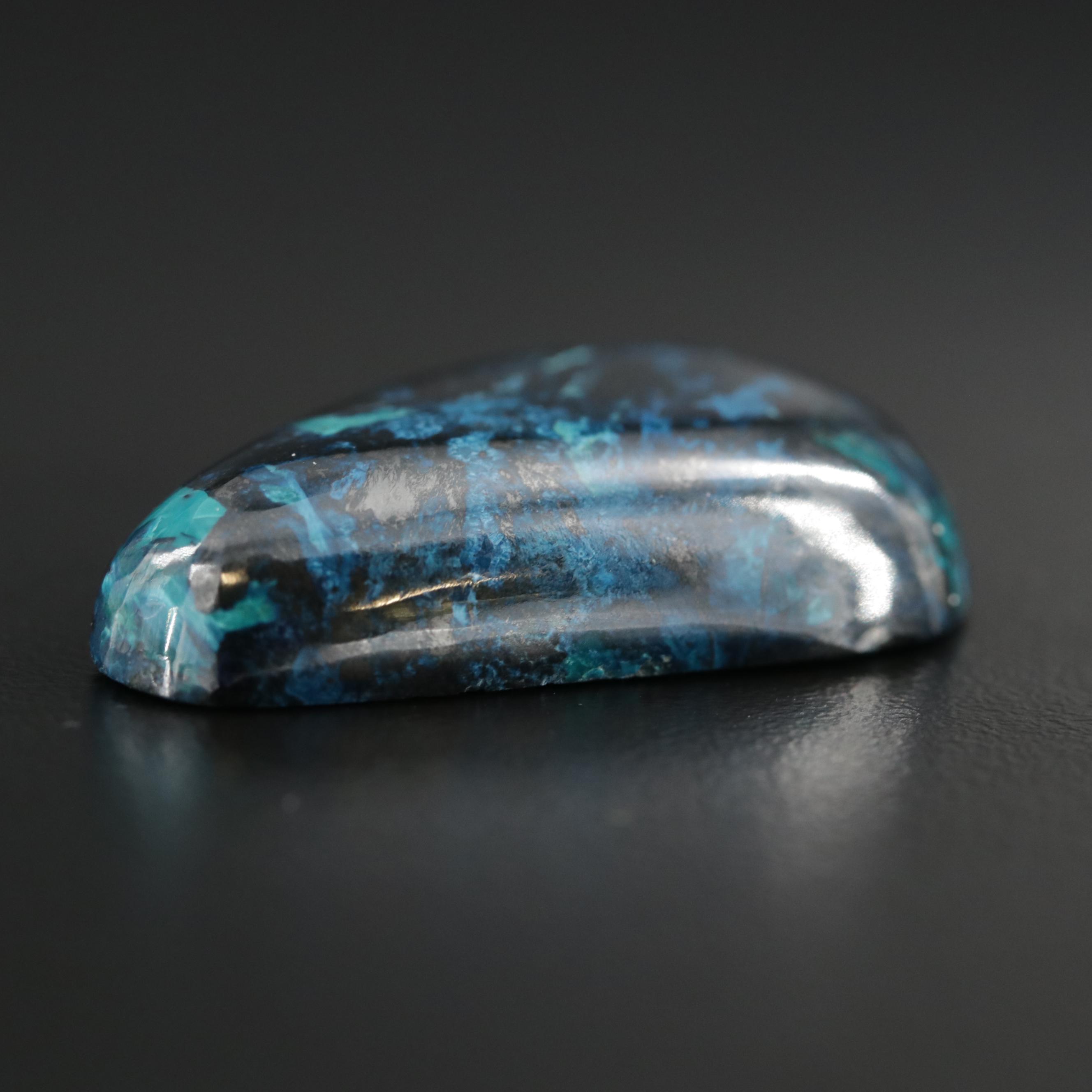 Loose 82.52 CT Pear Cabochon Chyrsocolla