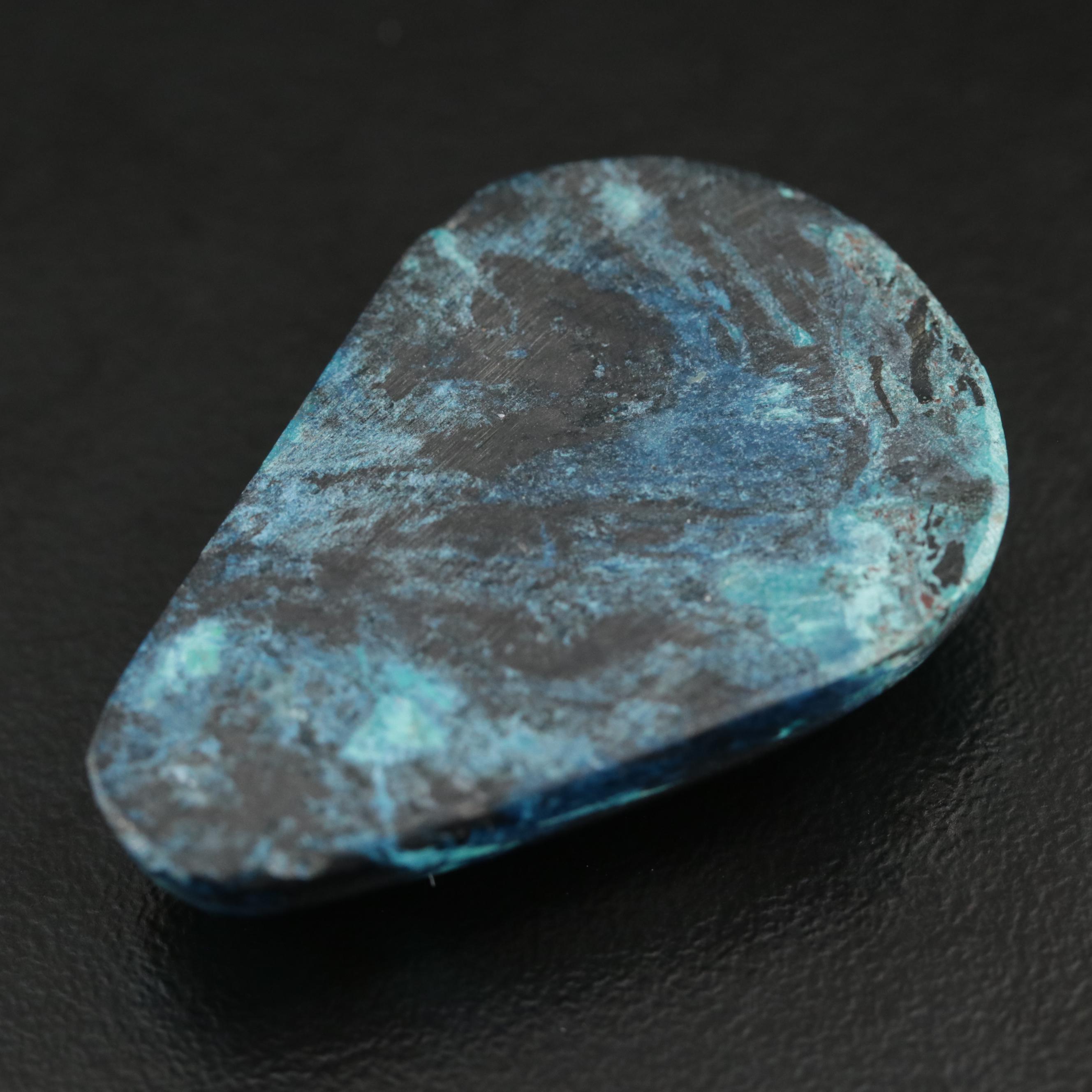 Loose 82.52 CT Pear Cabochon Chyrsocolla