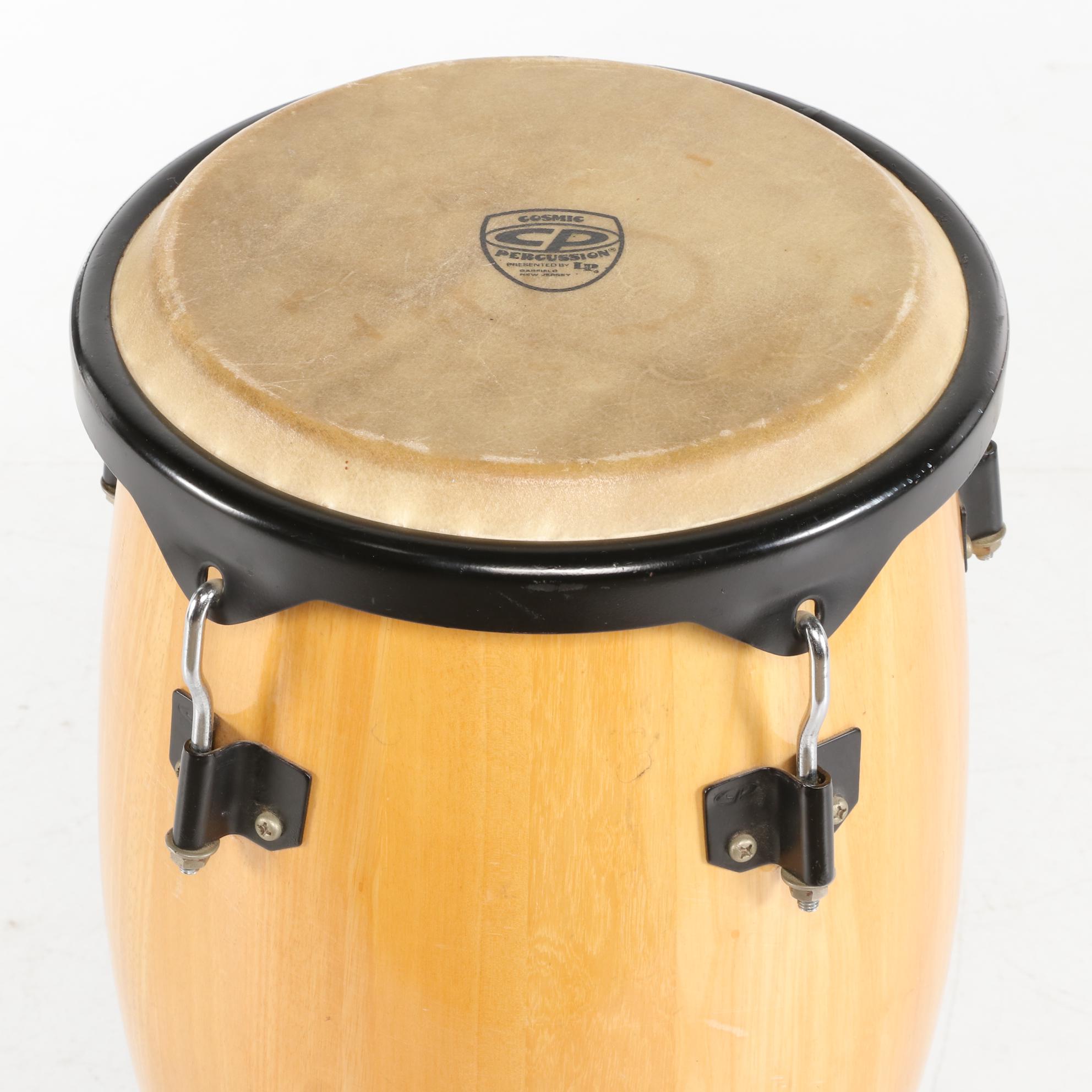 LP Cosmic Percussion Conga Latin Percussion Wood Drum with Stand, circa 1980s