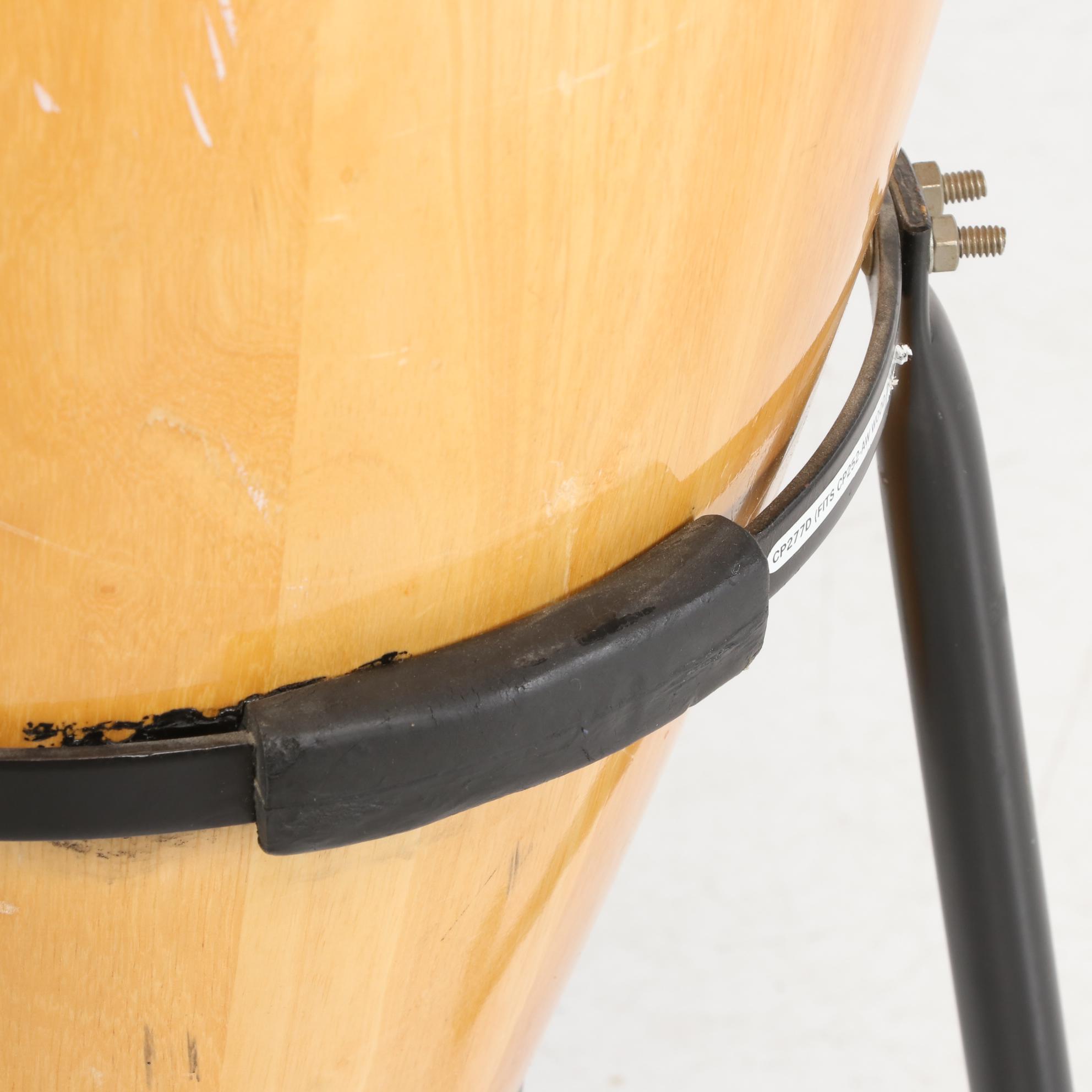 LP Cosmic Percussion Conga Latin Percussion Wood Drum with Stand, circa 1980s