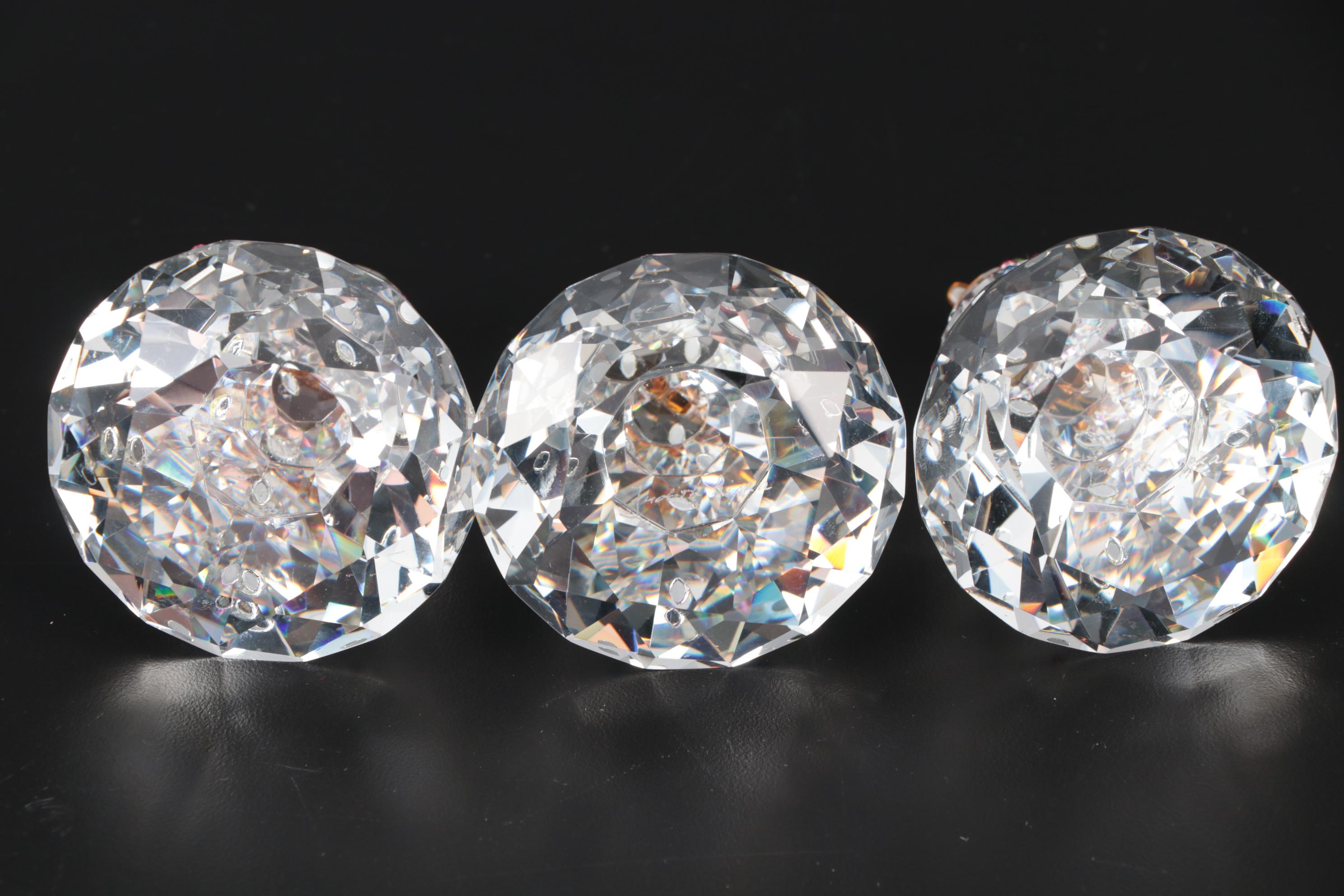 Judith Ripka Set of Crystal Christmas Trees