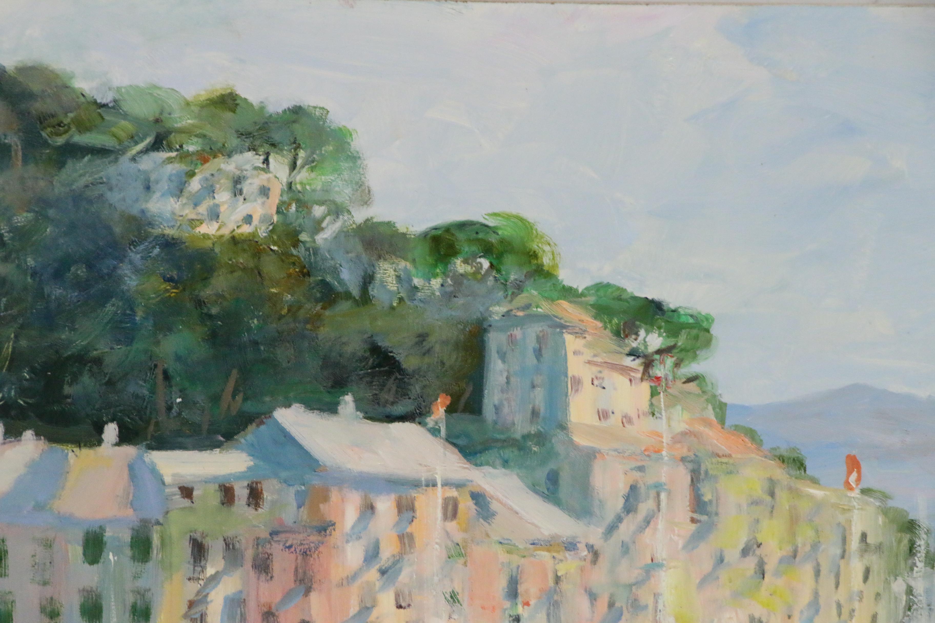 Nino Pippa Oil Painting "Portofino, Mid-Summer", 2018