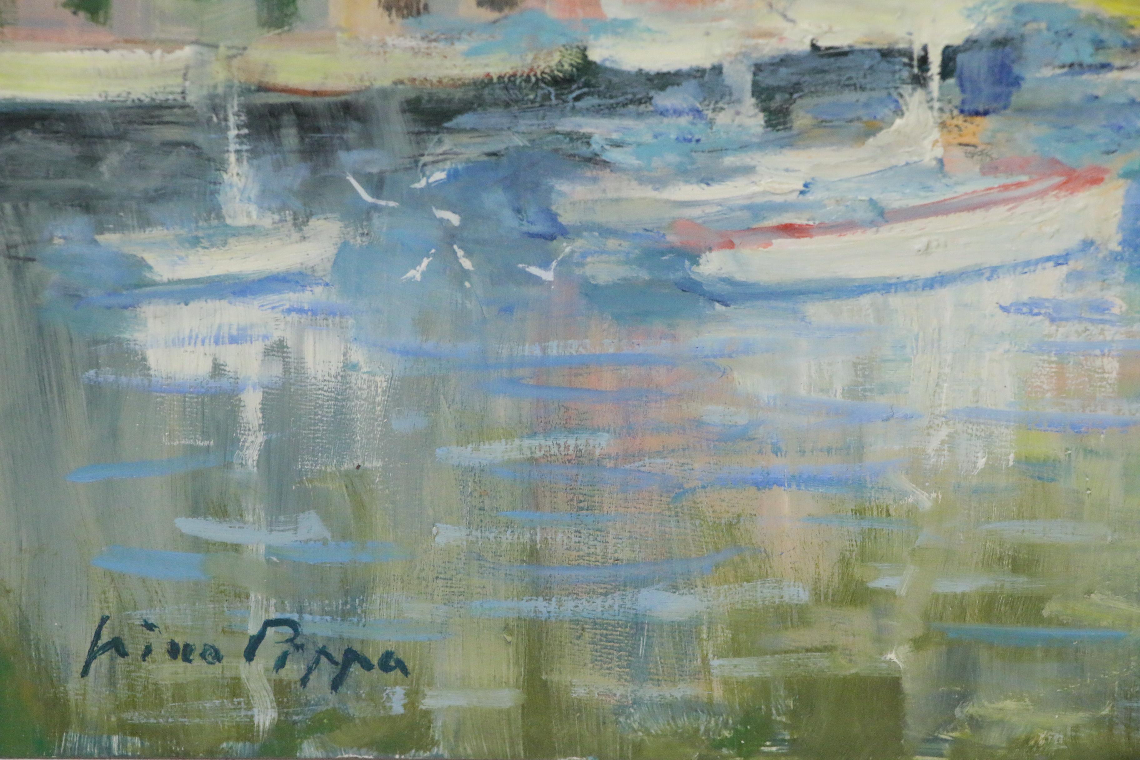 Nino Pippa Oil Painting "Portofino, Mid-Summer", 2018