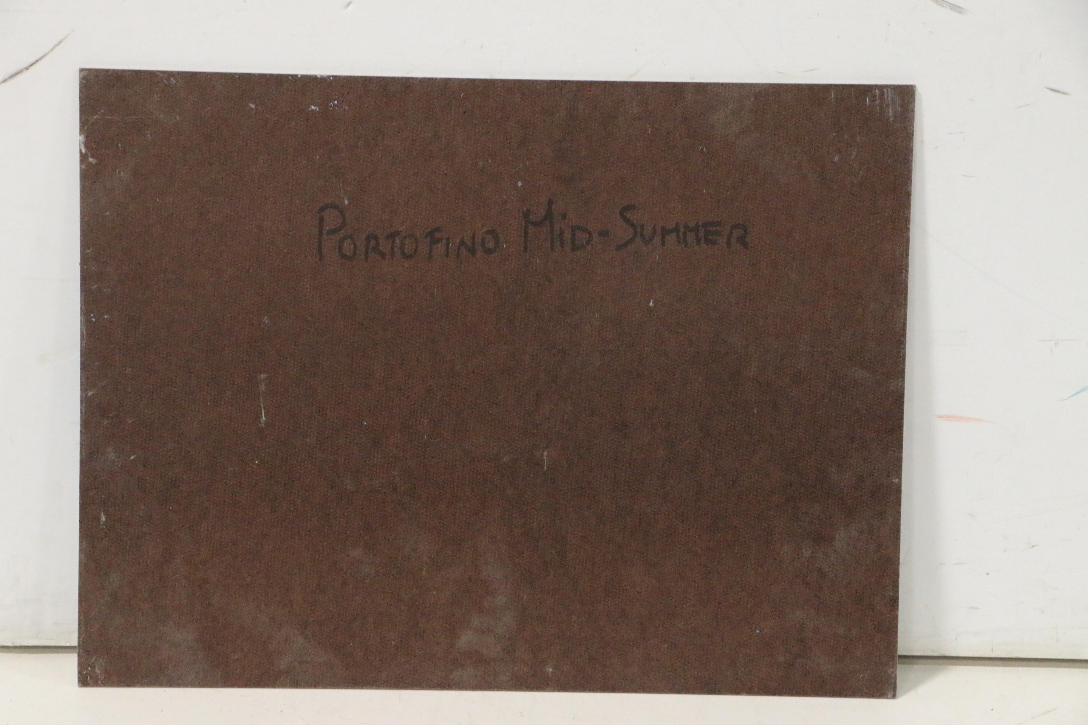 Nino Pippa Oil Painting "Portofino, Mid-Summer", 2018