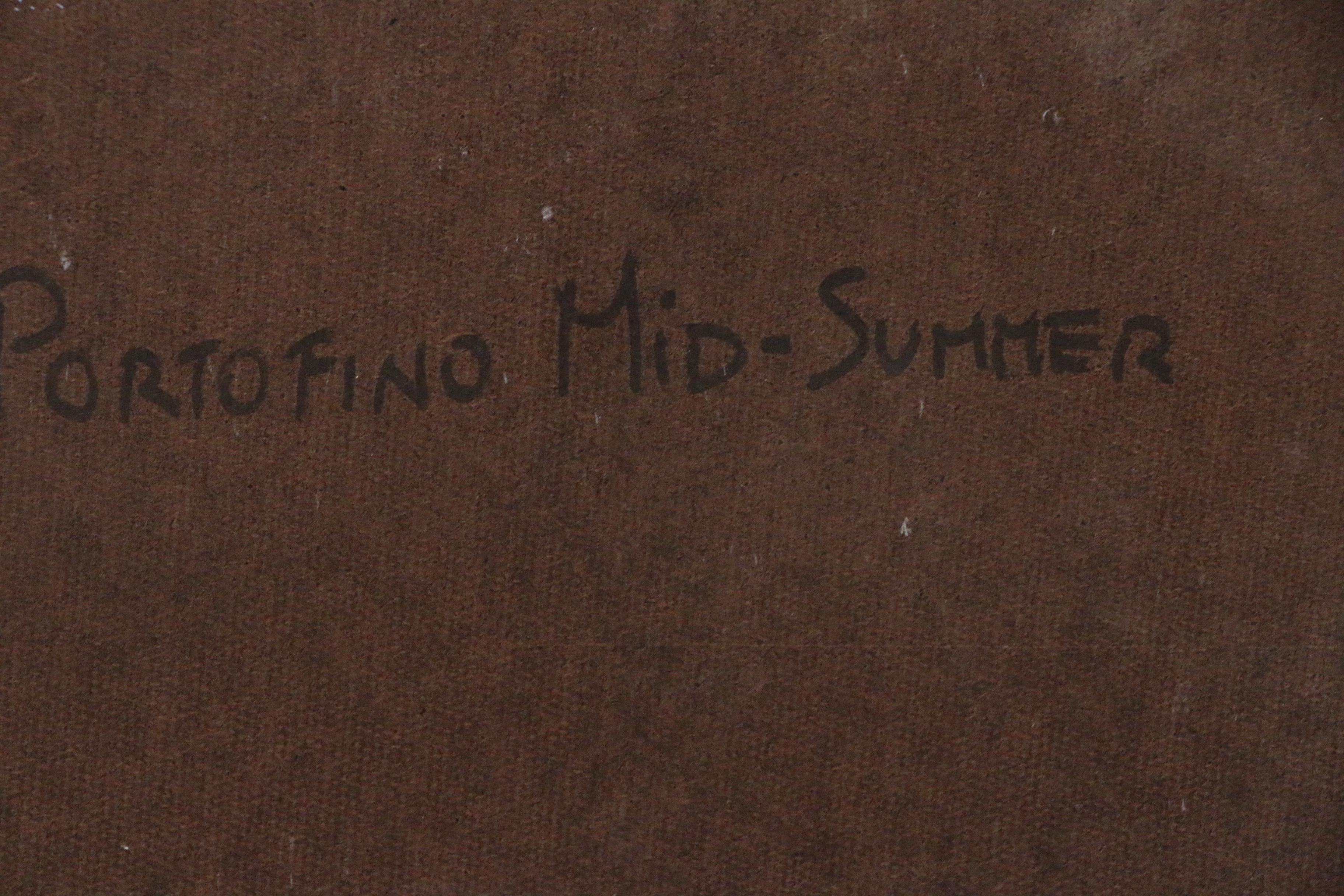 Nino Pippa Oil Painting "Portofino, Mid-Summer", 2018