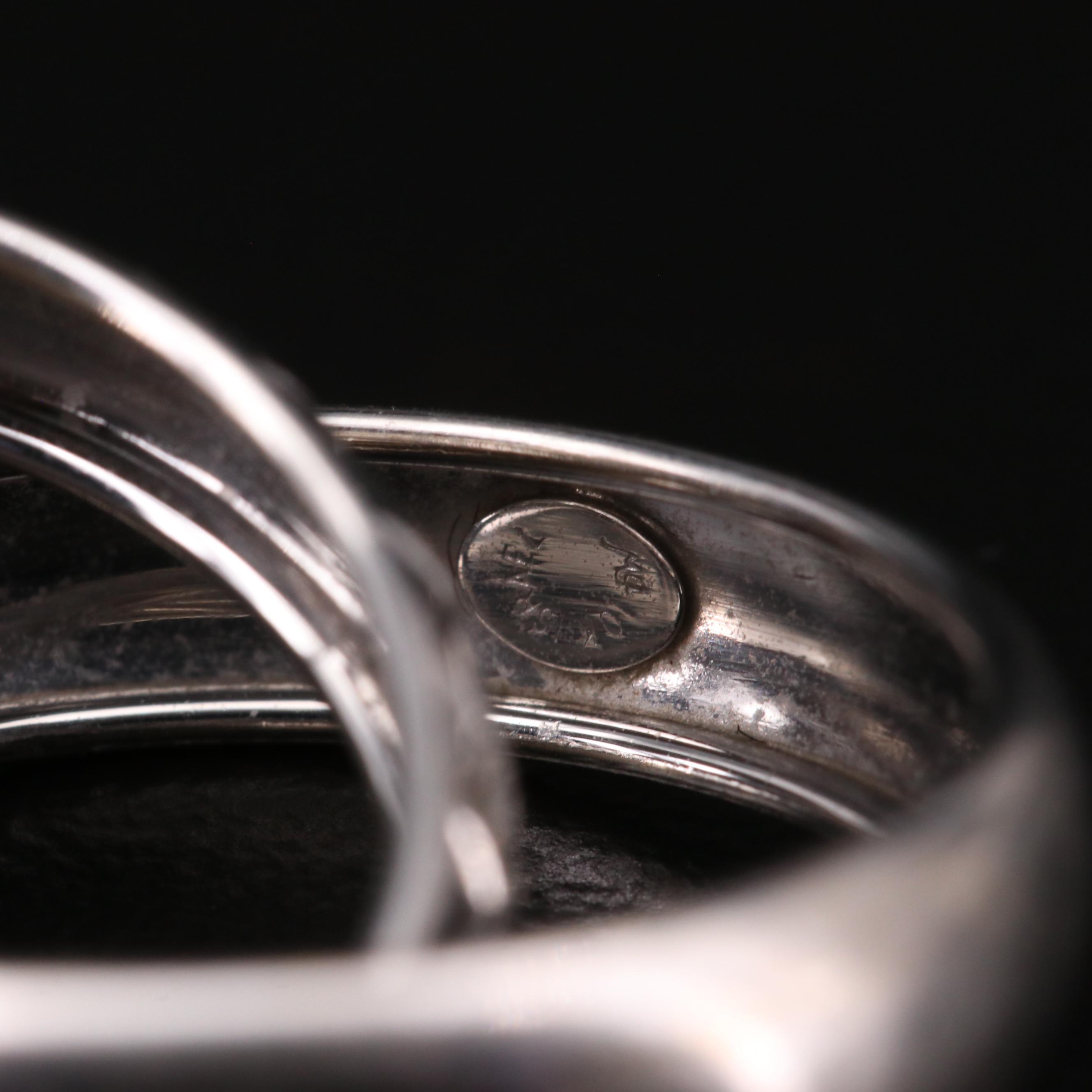 Michael Anthony 10K White Gold Rolling Rings