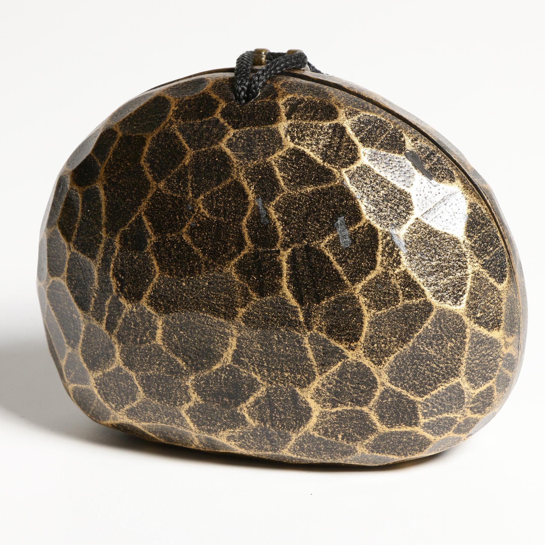 Timmy Woods Beverly Hills Collection Acacia Wood Handbag with Tassel