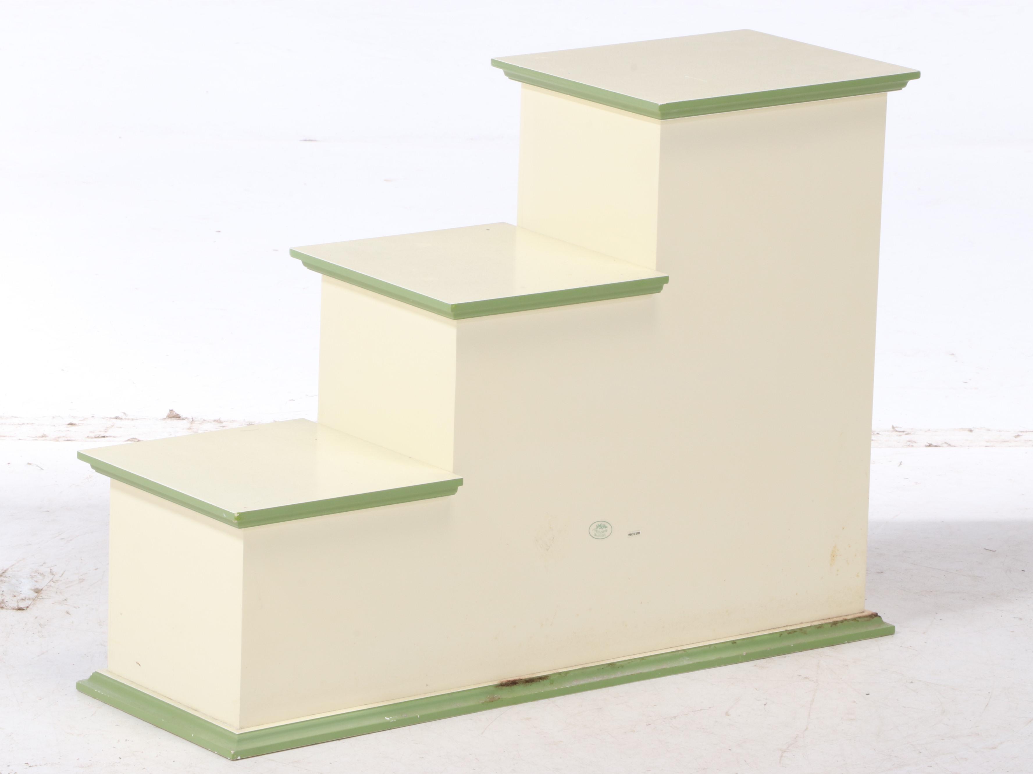 Laura Ashley Paint-Decorated Stair-Step Chest of Drawers