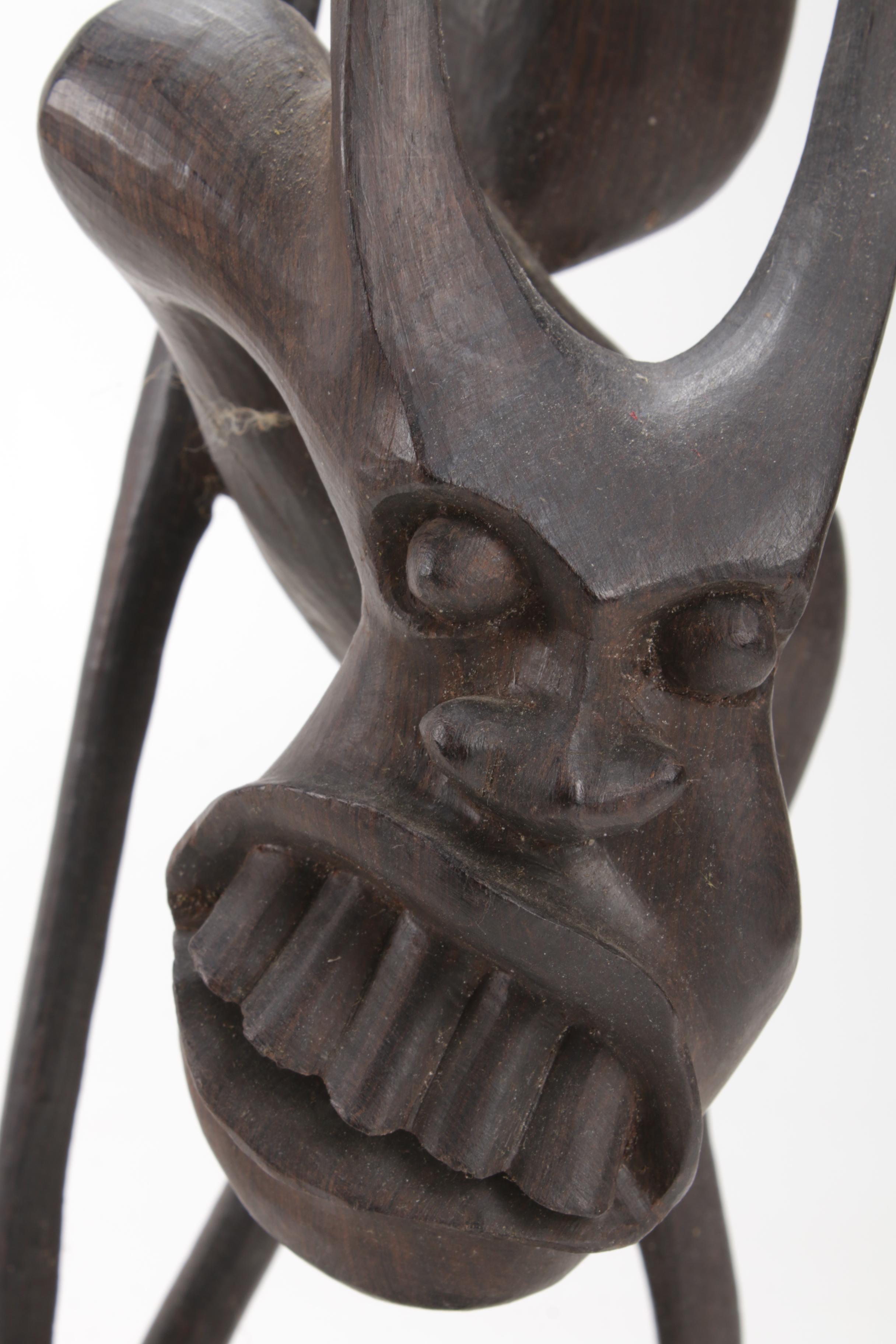 Makonde "Shetani" Carved Wood Sculptures