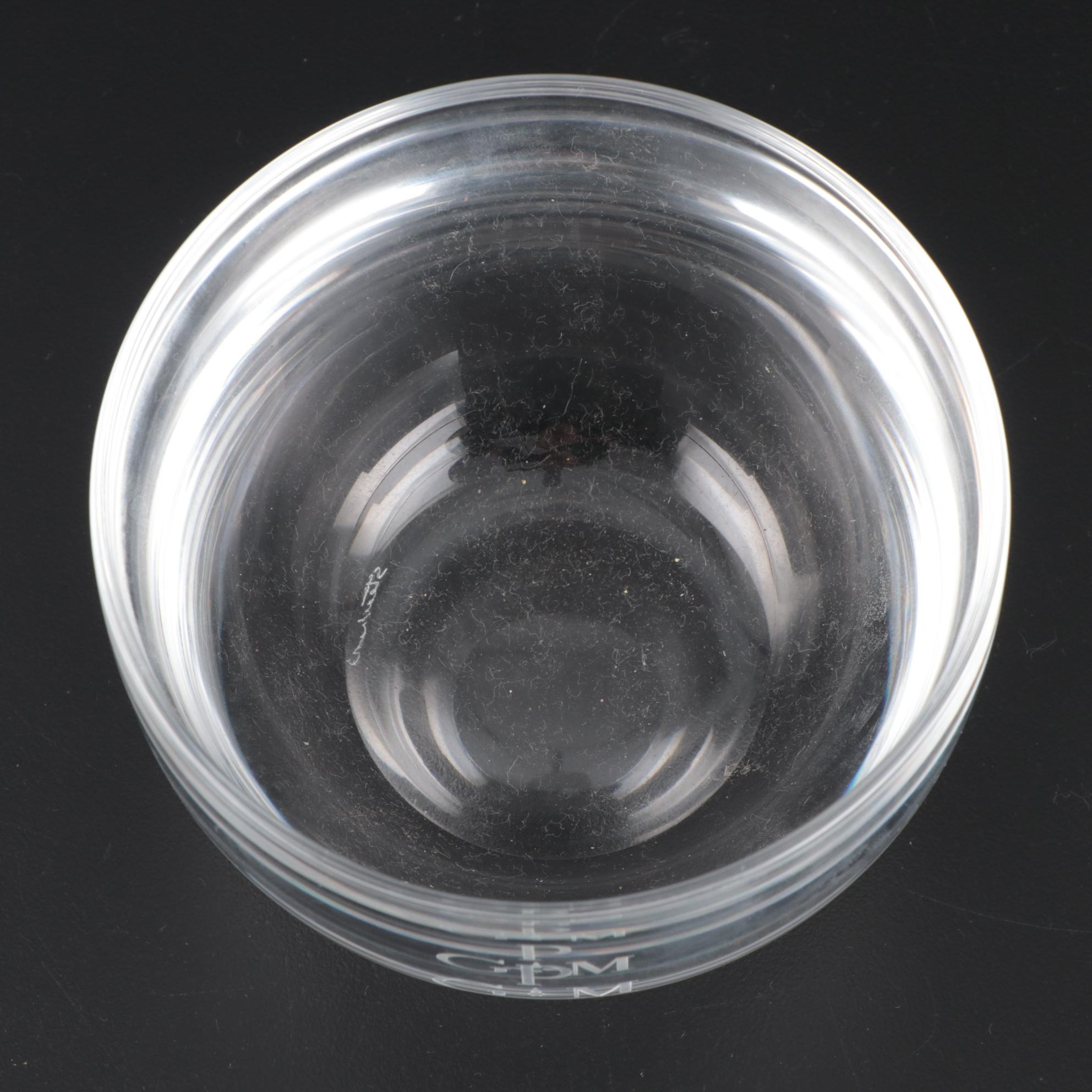 Steuben Art Glass Finger Bowls and Underplates, Mid to Late 20th Century