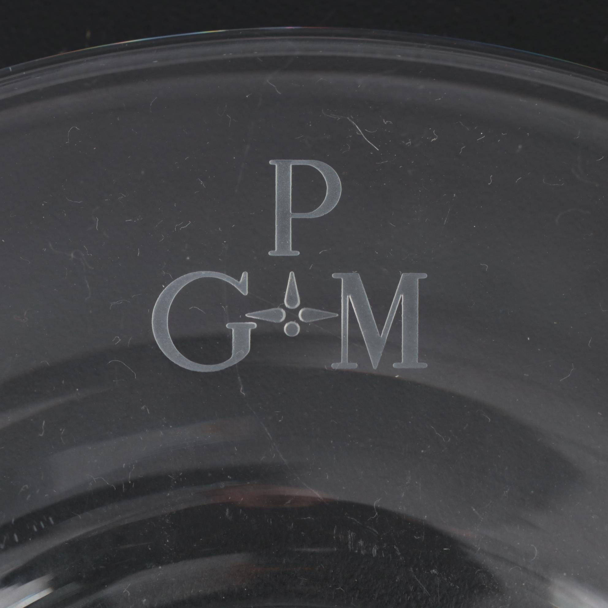 Steuben Art Glass Finger Bowls and Underplates, Mid to Late 20th Century