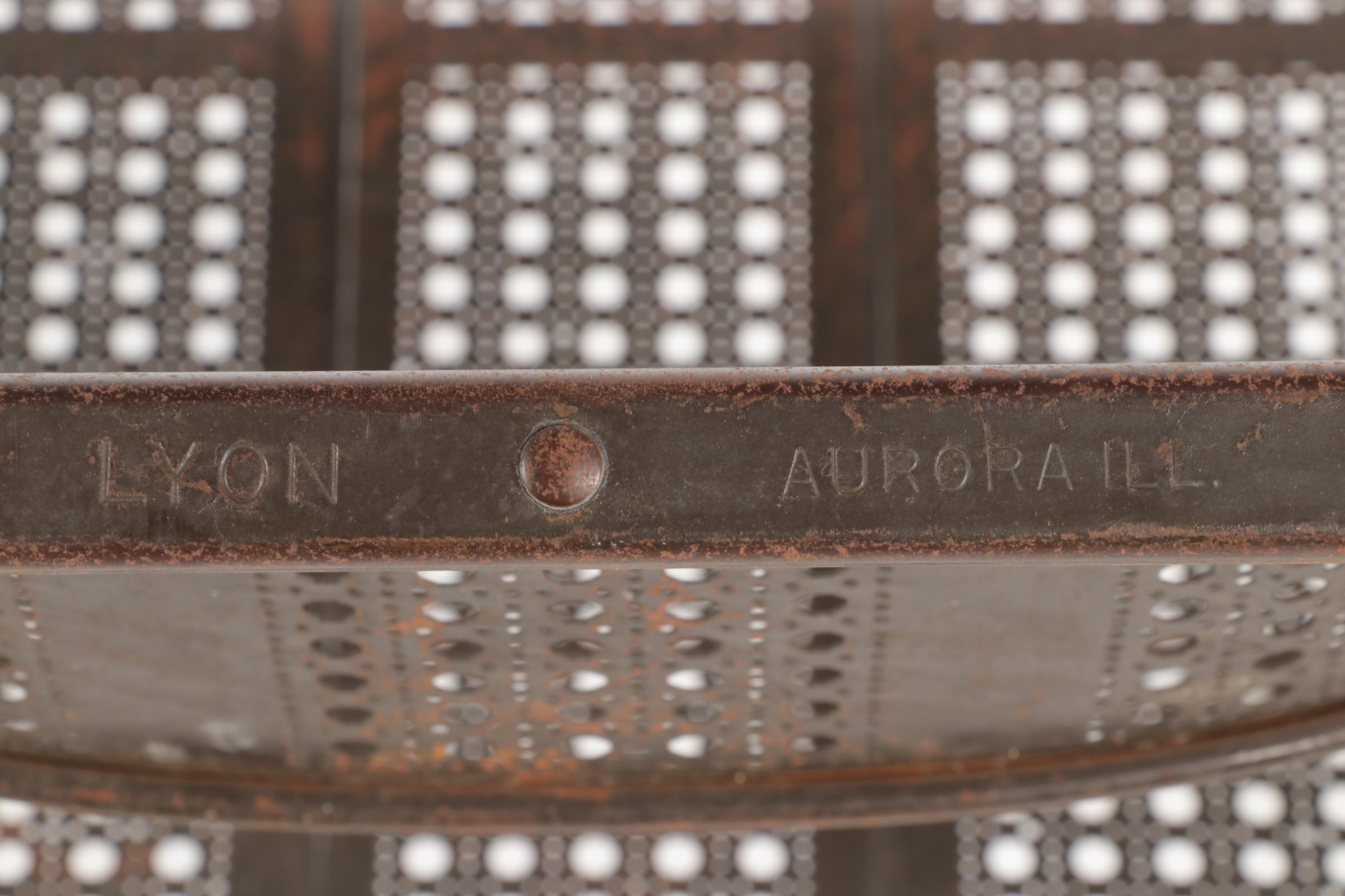 Lyon Aurora, Illinois TwentyFour Folding Metal Chairs, Mid 20th