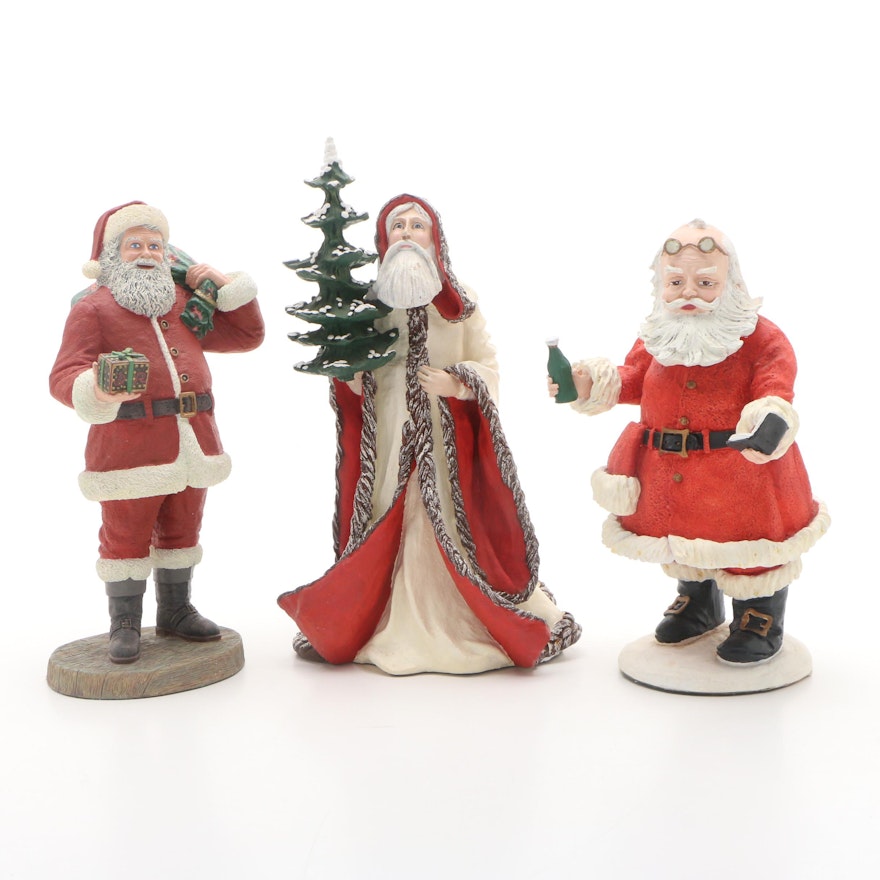 Duncan Royale Limited Collectors Edition Resin Santa Claus Figurines