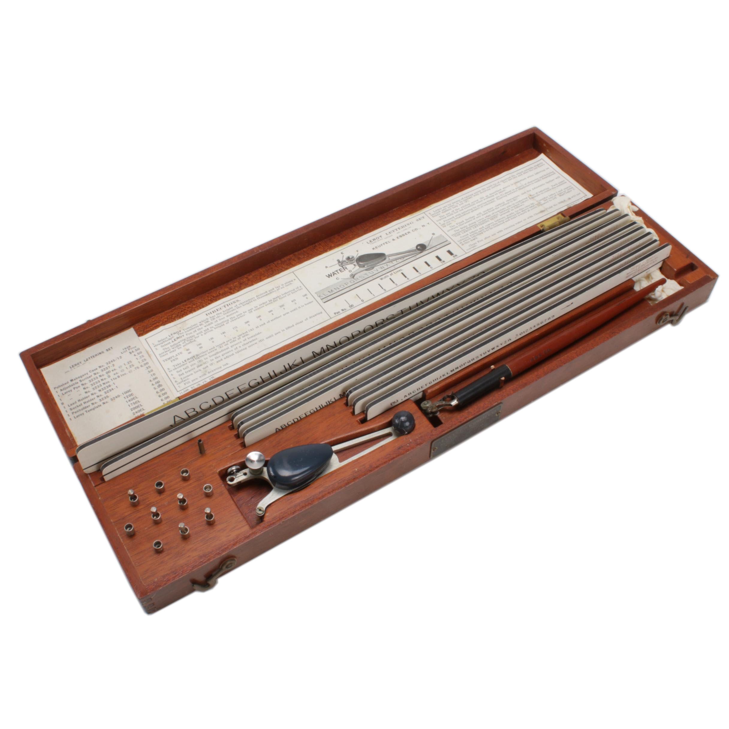 Leroy Lettering Set Keuffel & Esser New York, circa 1938