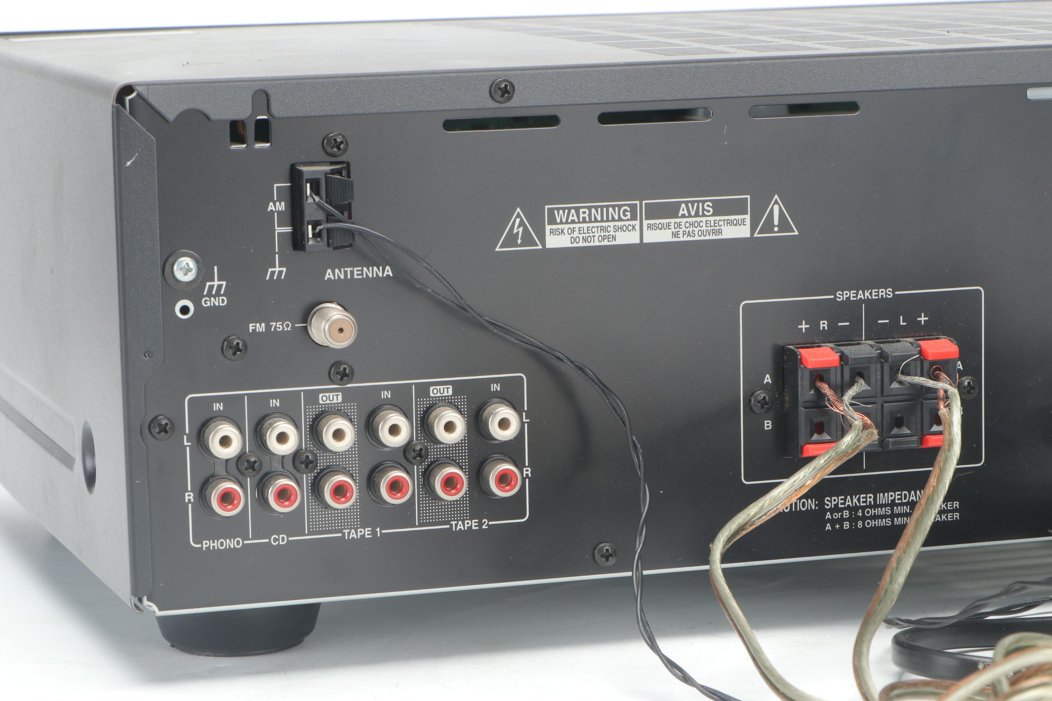 Onkyo TX-8011 Stereo Receiver with Bose Model 141 Speakers