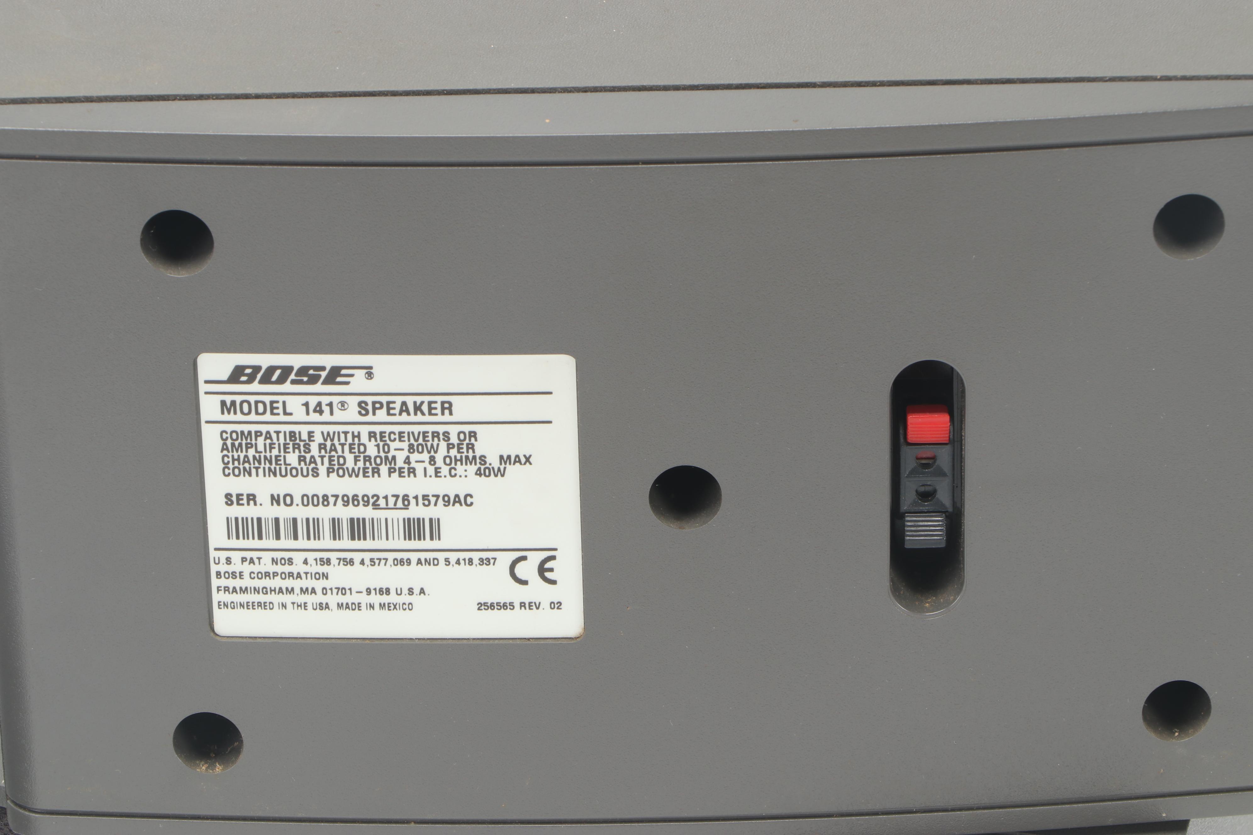 Onkyo TX-8011 Stereo Receiver with Bose Model 141 Speakers